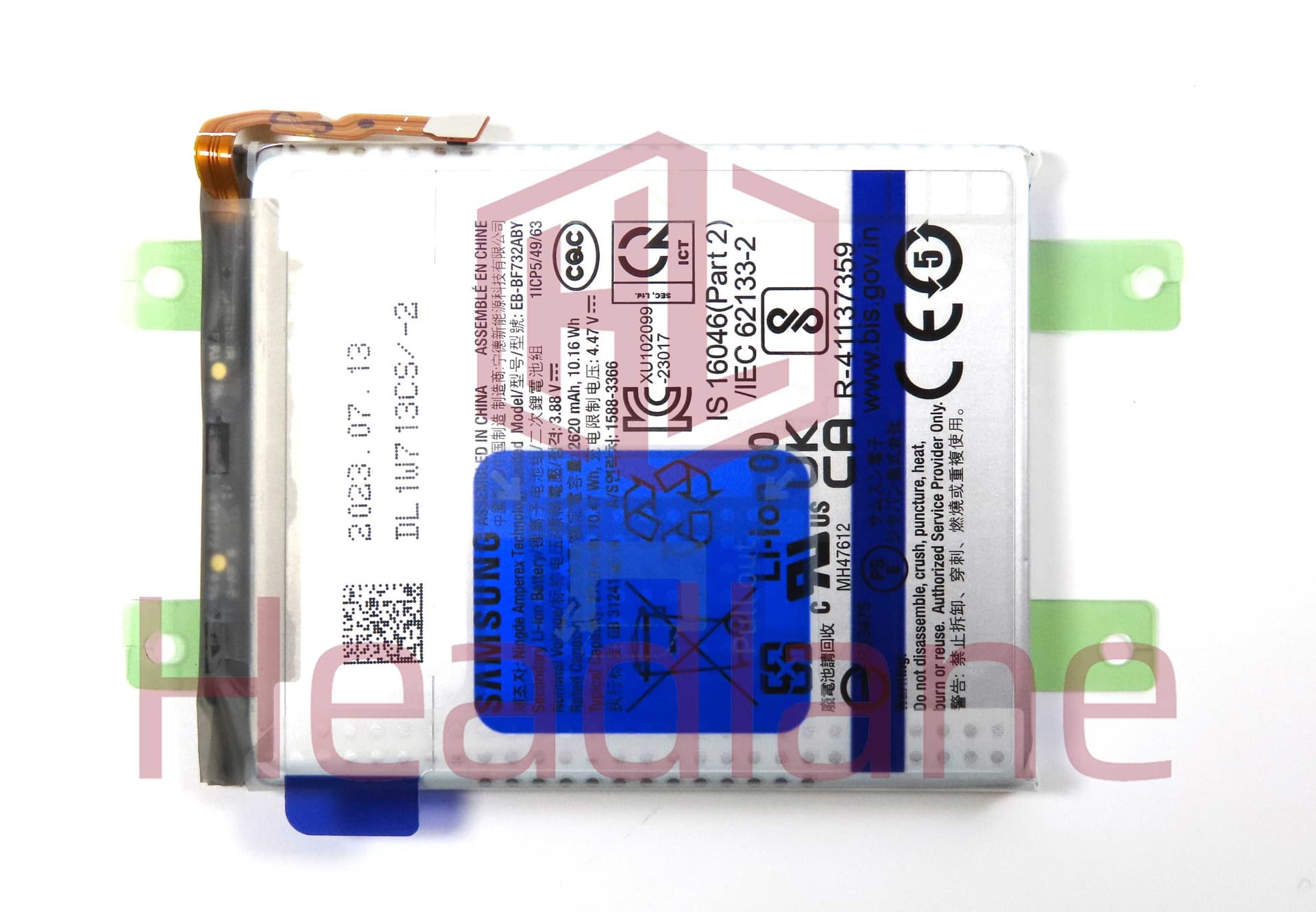 Samsung SM-F731 Galaxy Z Flip5 5G EB-BF732ABY 2620mAh Internal Battery	 - GH82-31831A - Samsung Replacement Part