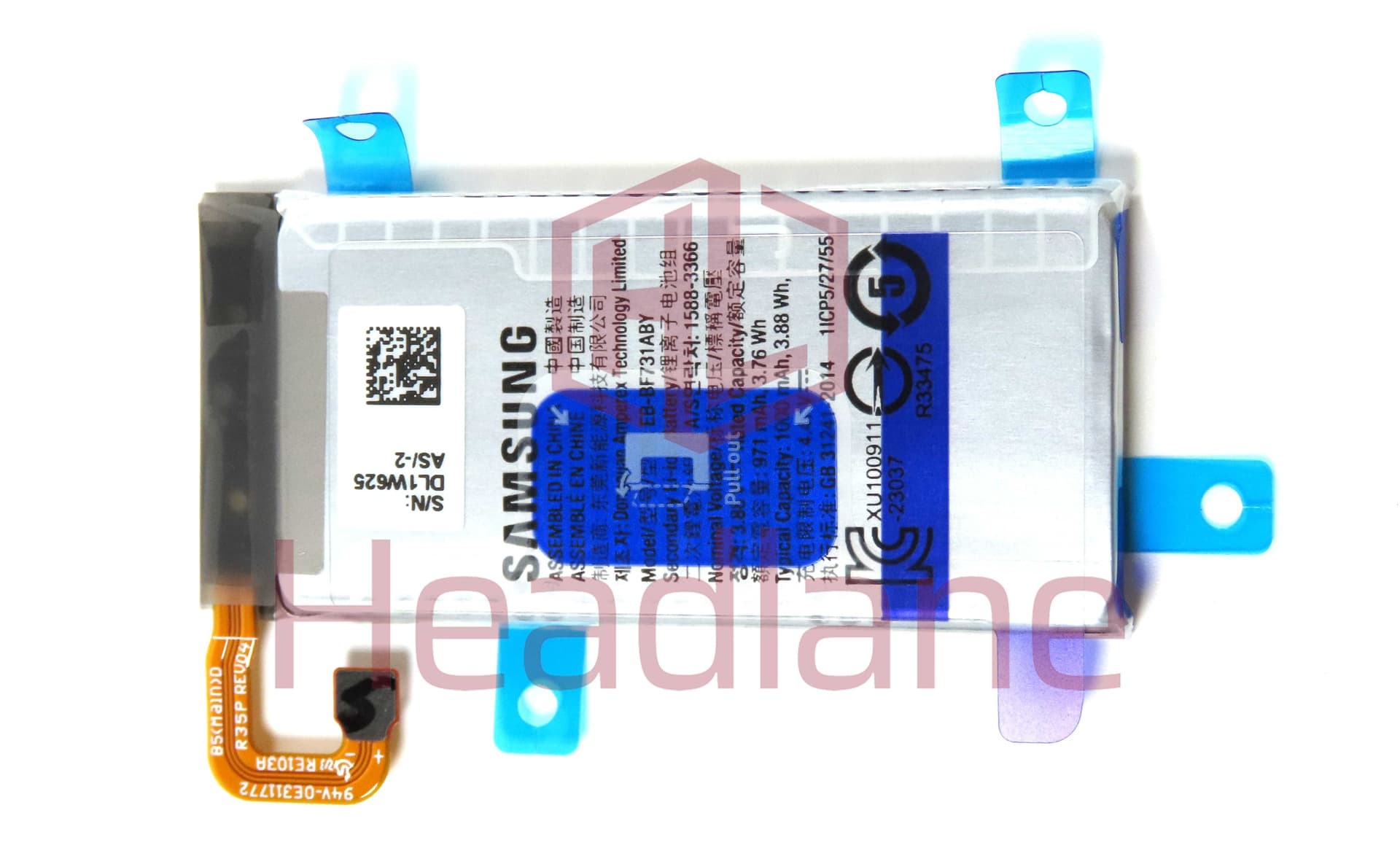 Samsung SM-F731 Galaxy Z Flip5 5G EB-BF731ABY 1000mAh Internal Battery - GH82-31700A - Samsung Replacement Part