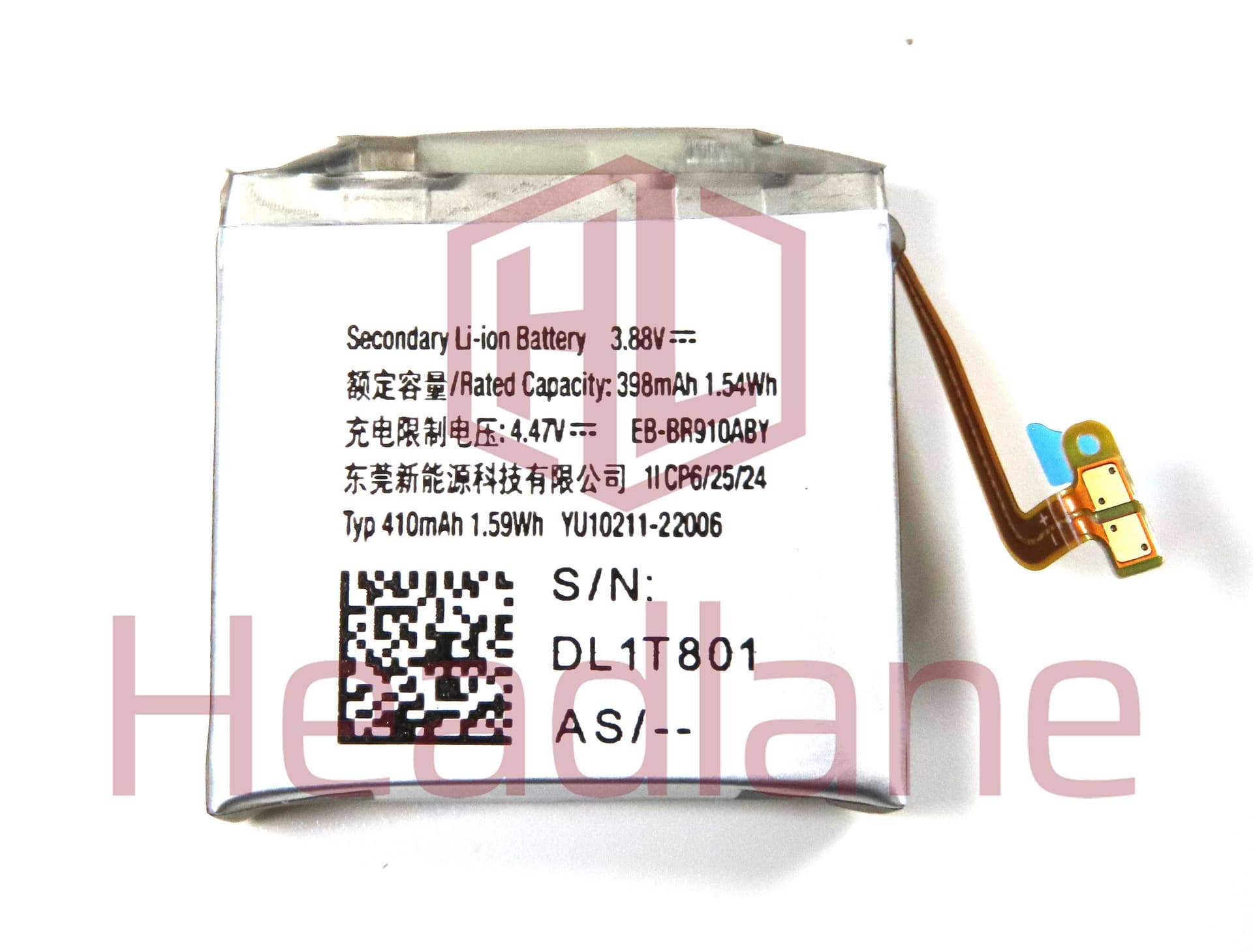 Samsung SM-R910 R915 Galaxy Watch5 44mm BT / LTE 398mAh Internal Battery - GH43-05114A - Samsung Replacement Part