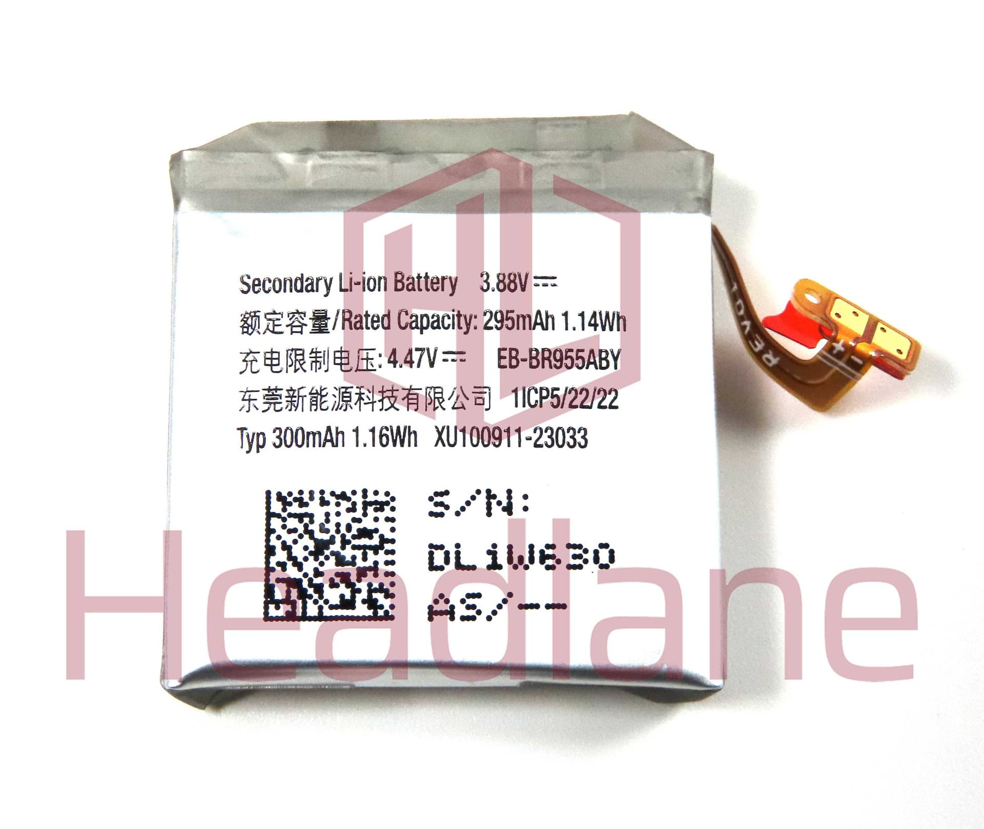 Samsung SM-R950 R955 Galaxy Watch6 Classic 43mm (BT/LTE) EB-BR955ABY 295mAh Internal Battery - GH43-05160A - Samsung Replacement Part