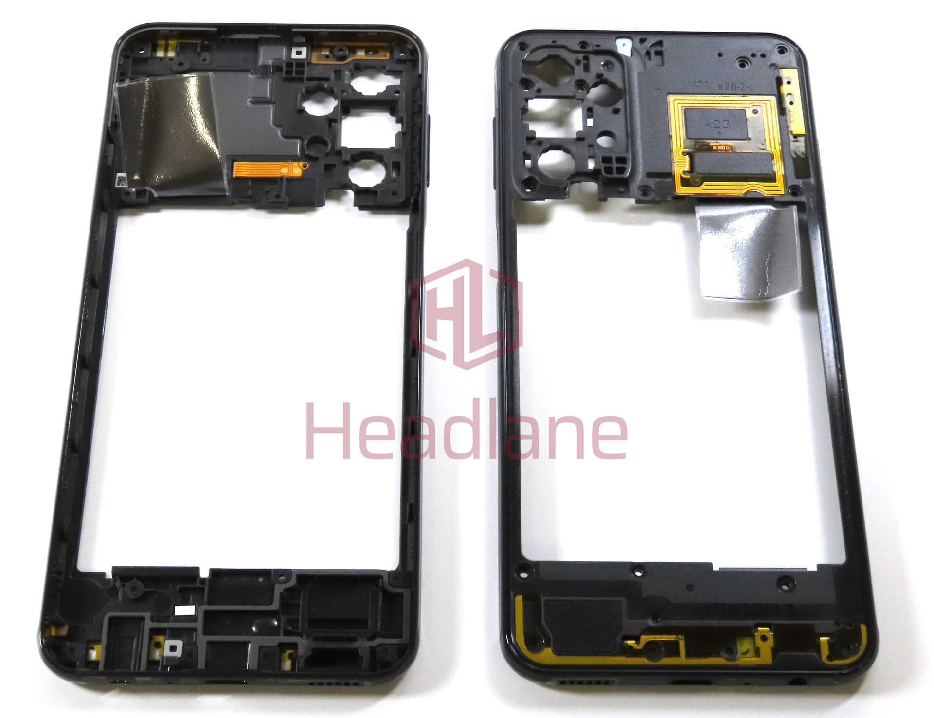 Samsung SM-A235 Galaxy A23 Middle Cover / Chassis - Black - GH98-47535A - Samsung Replacement Part