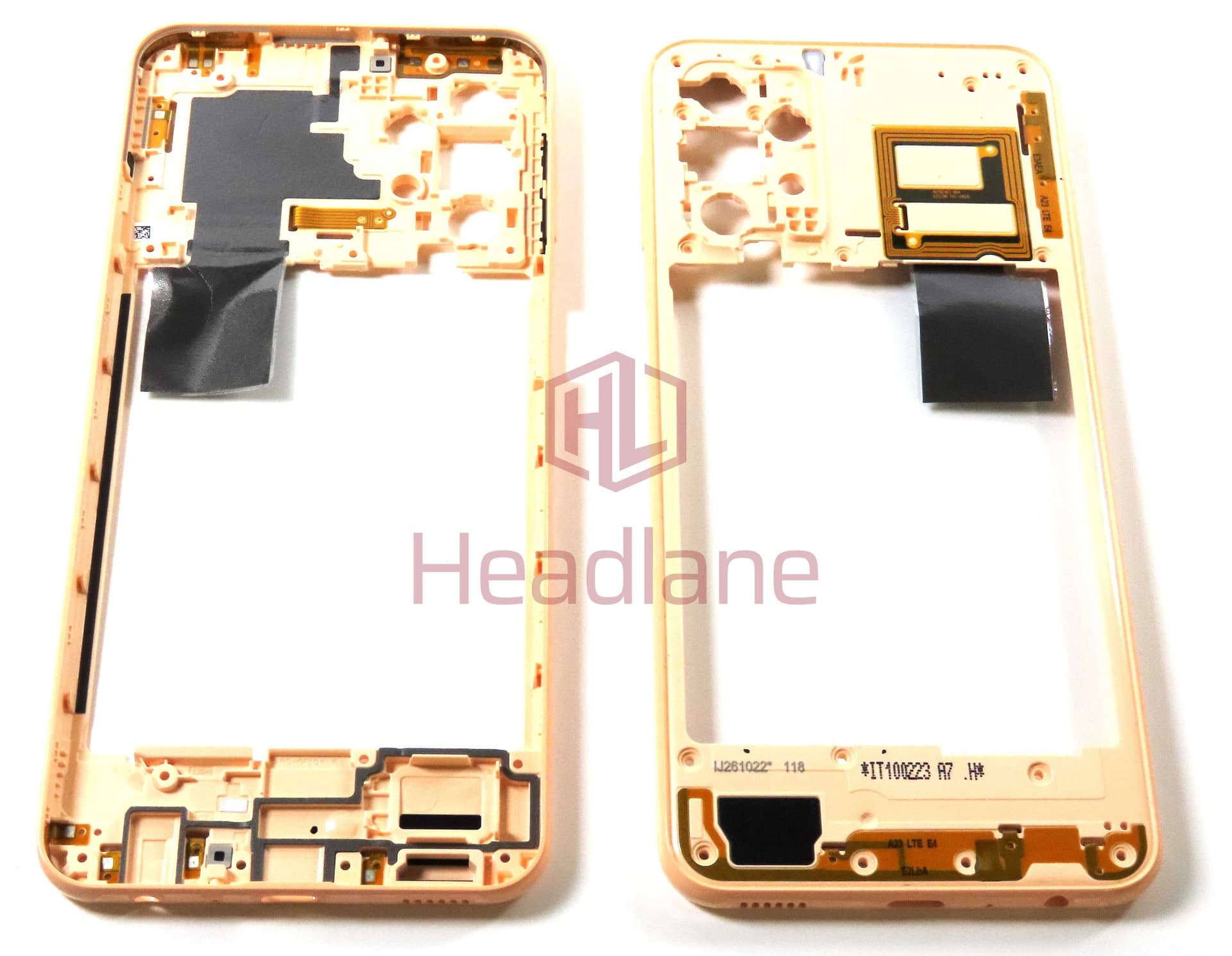Samsung SM-A235 Galaxy A23 Middle Cover / Chassis - Orange - GH98-47535D - Samsung Replacement Part