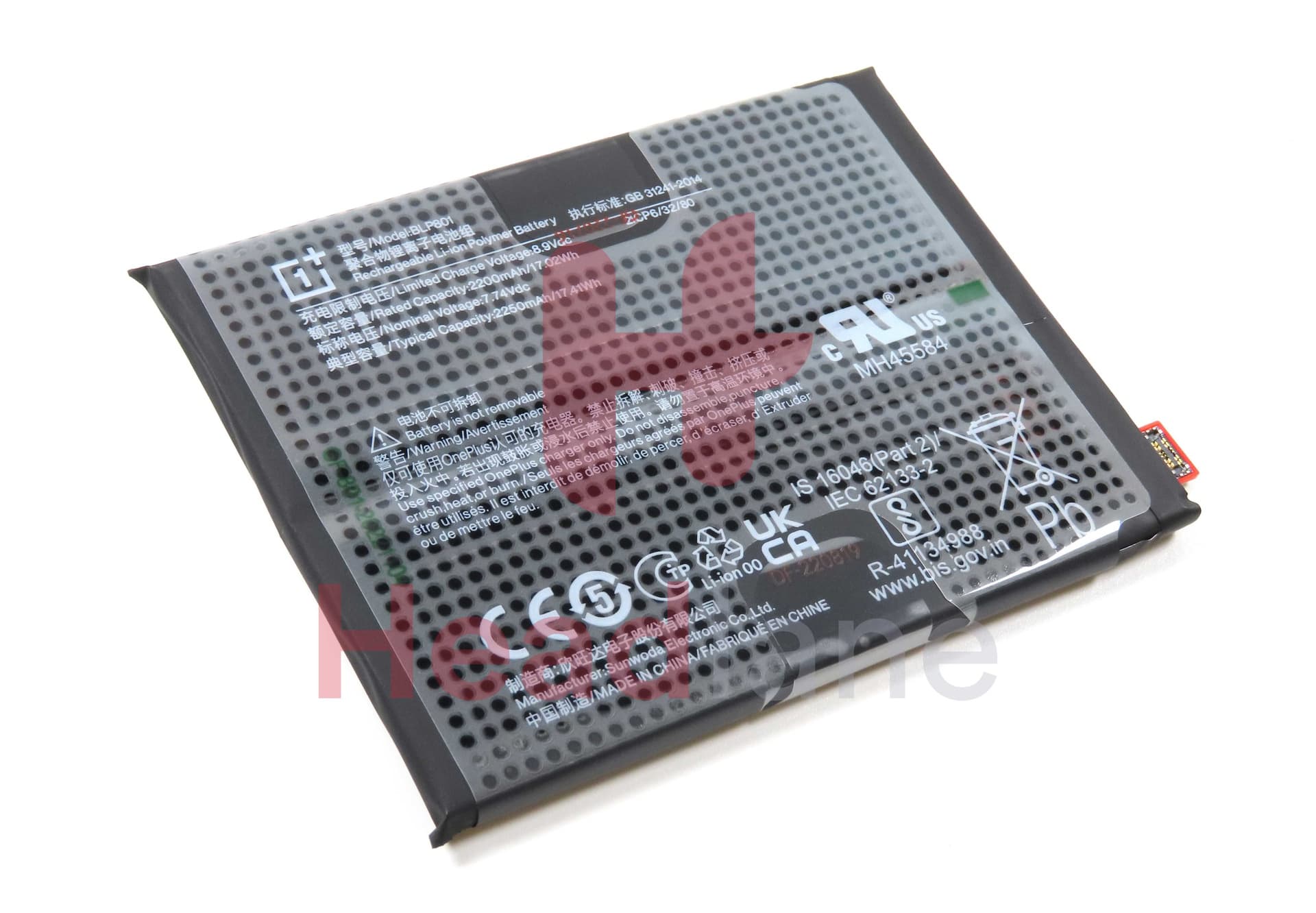 OnePlus 8T BLP801 2250mAh Internal Battery - 1031100032 - OnePlus Replacement Part