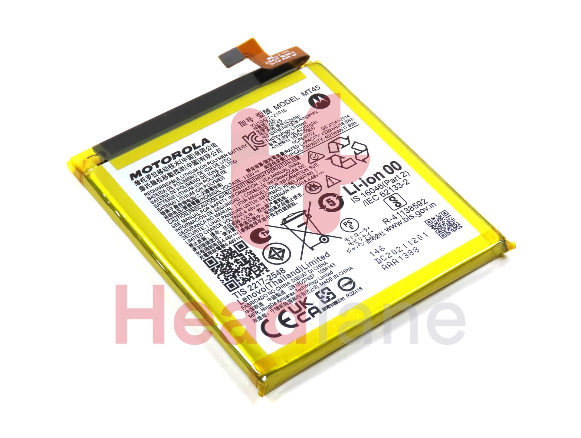 Motorola XT2153 Moto Edge 20 Pro MT45 4520mAh Internal Battery - SB18D27657 - Lenovo / Motorola Replacement Part