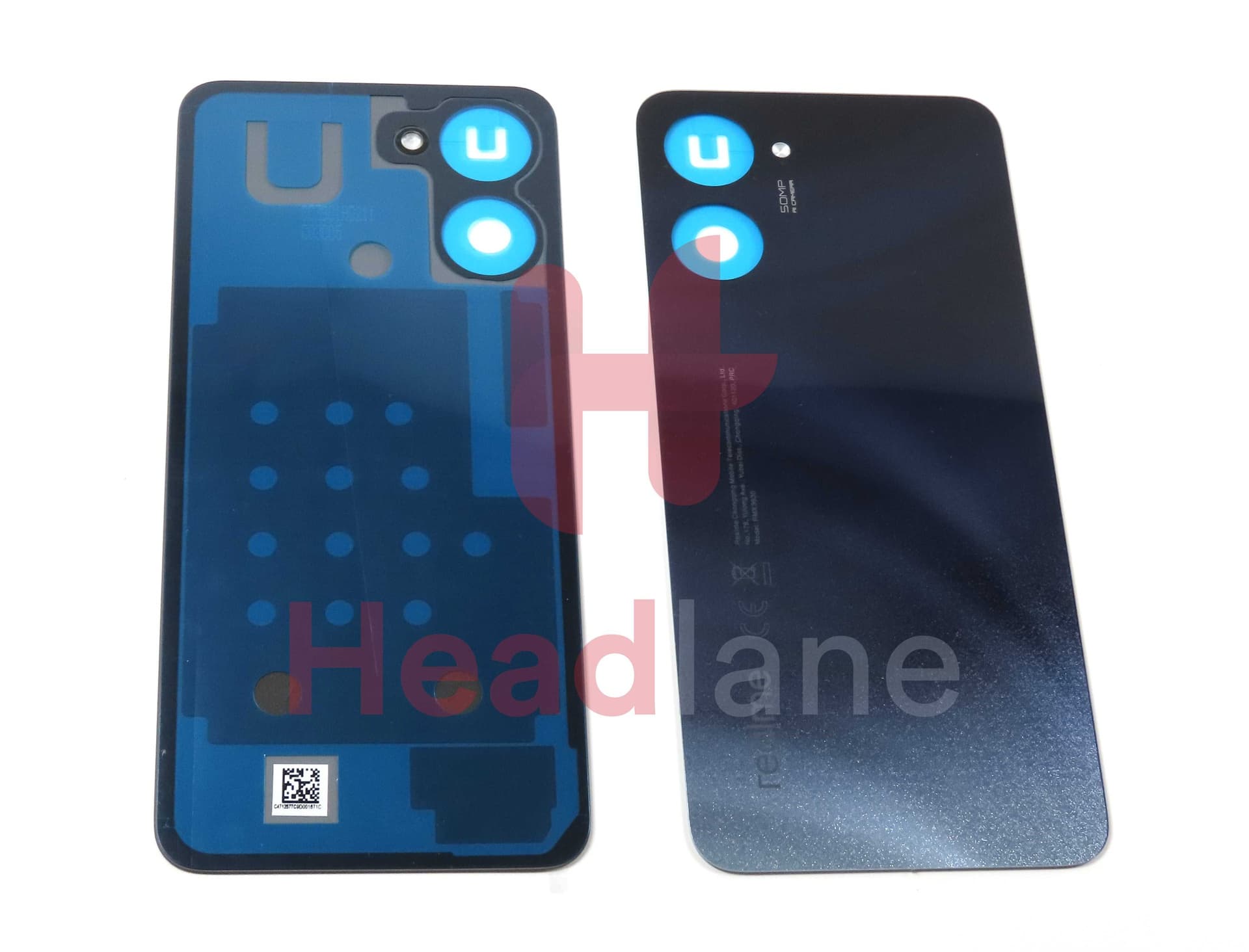 Realme RMX3630 10 Back / Battery Cover - Black - 4712577 - Realme Replacement Part