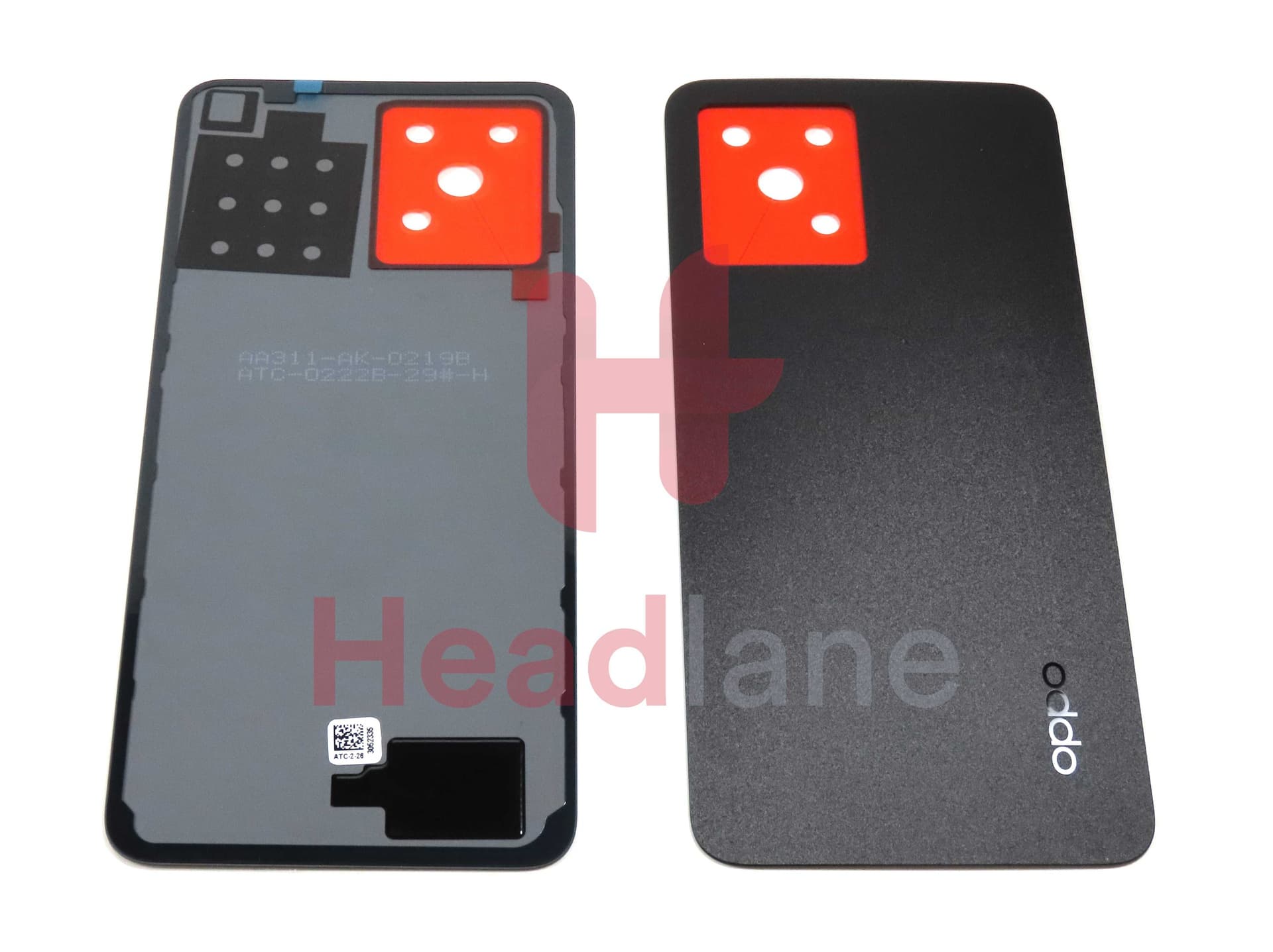 Oppo CPH2363 Reno7 Back / Battery Cover - Black - 3052335 - Oppo Replacement Part