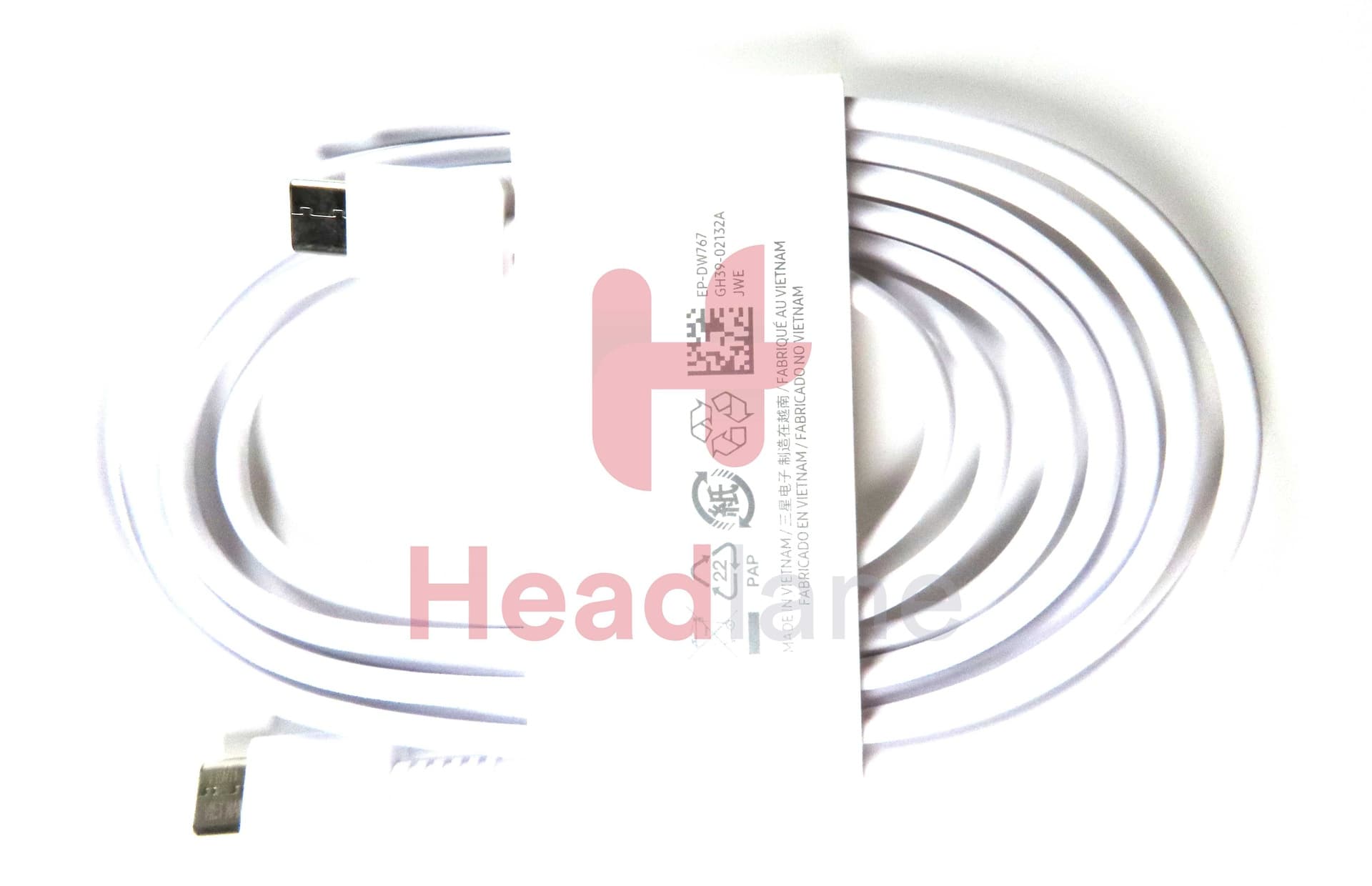 Samsung EP-DW767 USB-C to USB-C Cable 1.8m - White - GH39-02132A - Samsung Replacement Part