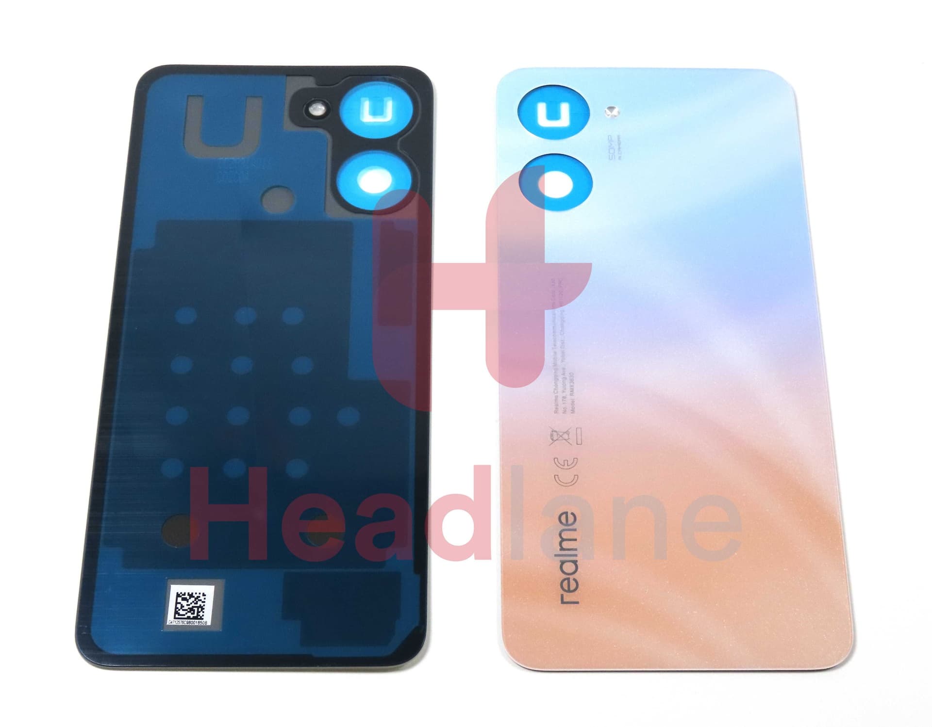 Realme RMX3630 10 Back / Battery Cover - White - 4712576 - Realme Replacement Part