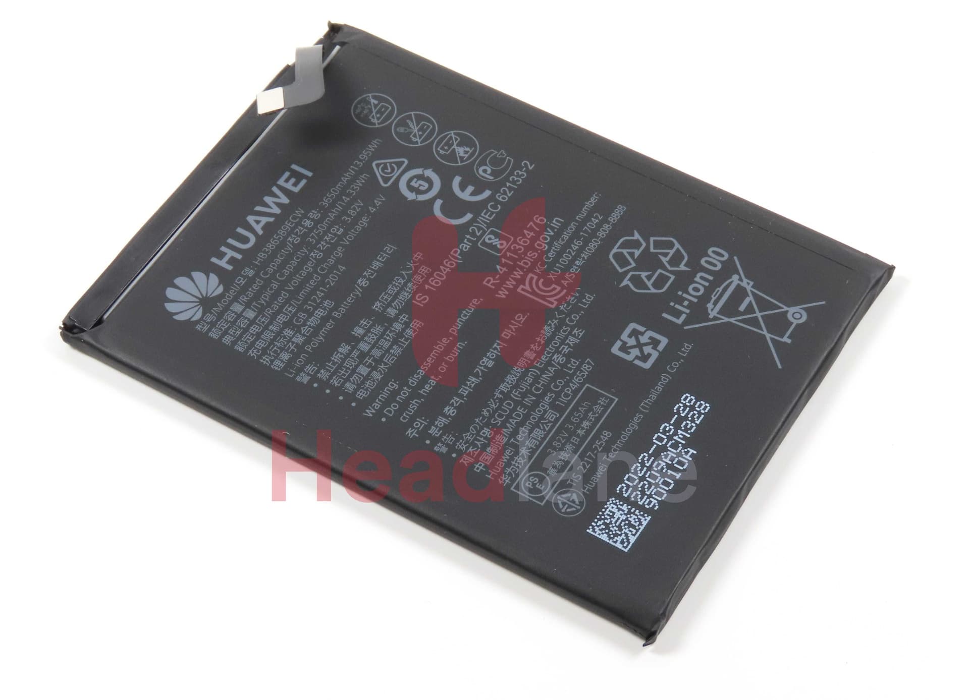 Huawei Mate 20 Lite / P10 Plus / Nova 3 / 5T Honor 20 / 8X / Play / View 10 HB386589ECW 3650mAh Internal Battery - 24023250 - Huawei Replacement Part