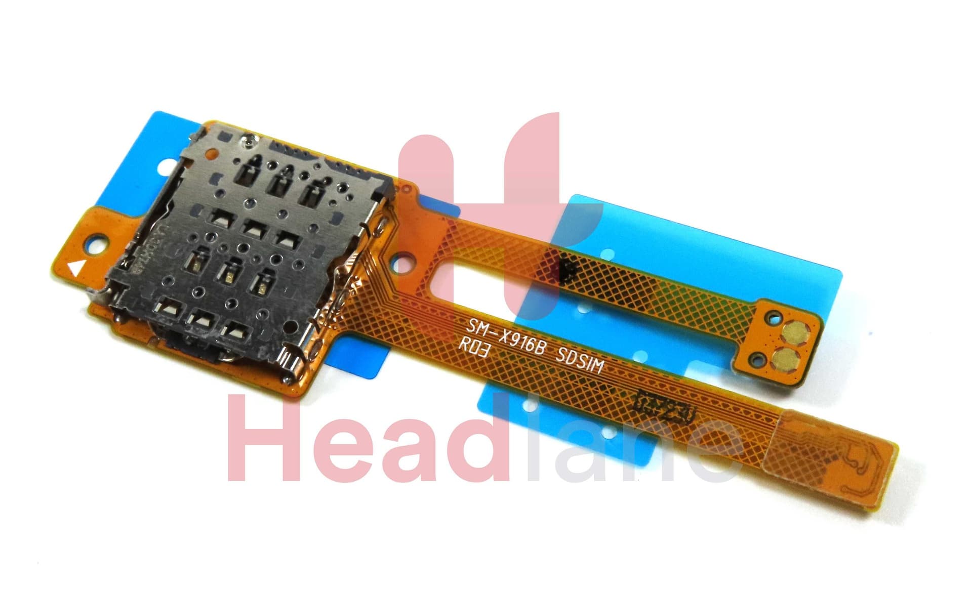 Samsung SM-X910 X916 Galaxy Tab S9 Ultra (WiFi / 5G) SIM / SD Card Reader Flex - GH59-15684A - Samsung Replacement Part