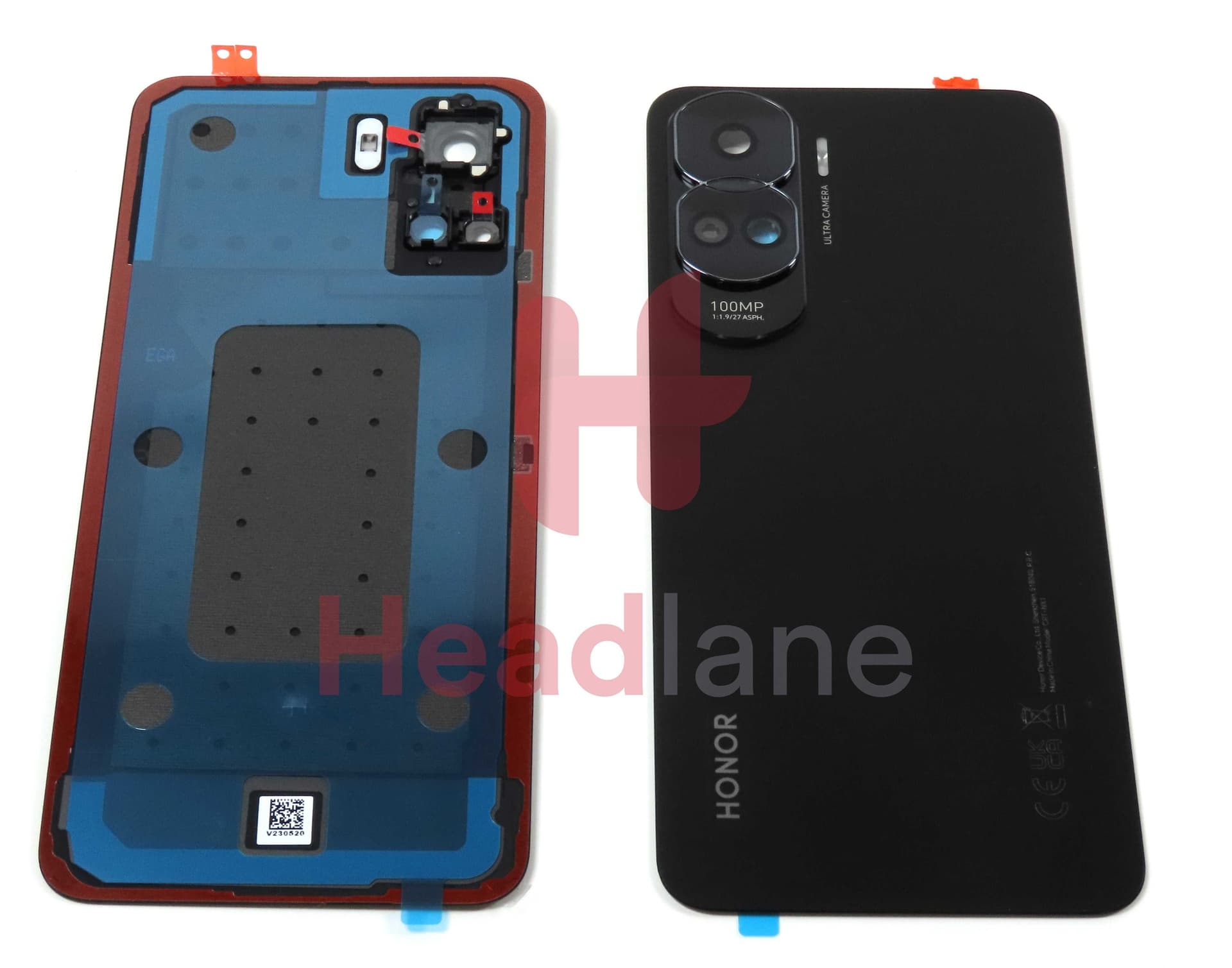 Honor 90 Lite Back / Battery Cover - Black - 0235AGDY - Honor Replacement Part