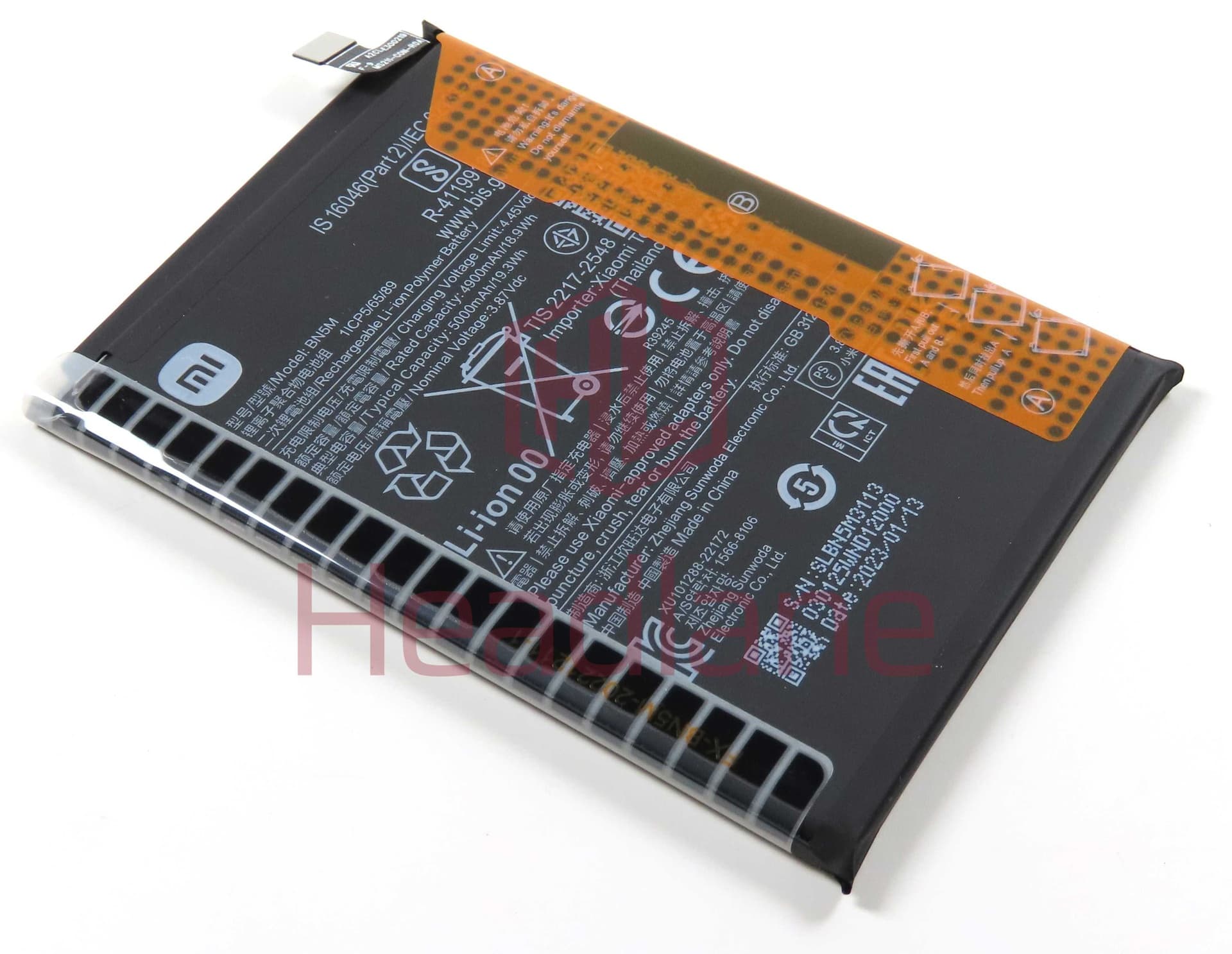 Xiaomi Redmi Note 12 BN5M 5000mAh Internal Battery - 1330102000090B - Xiaomi Replacement Part
