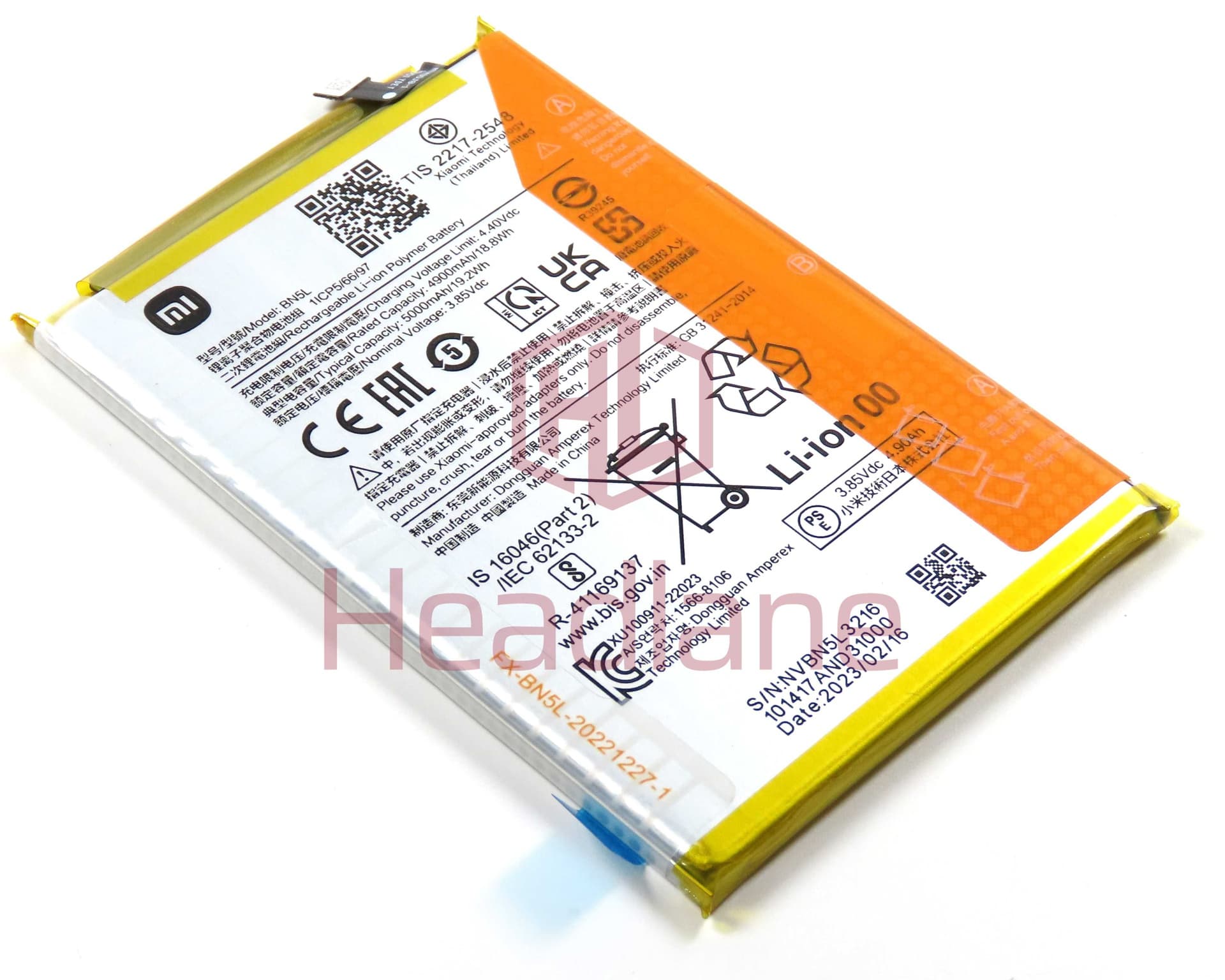 Xiaomi Redmi 12C BN5L 5000mAh Internal Battery - 1330101000102B - Xiaomi Replacement Part