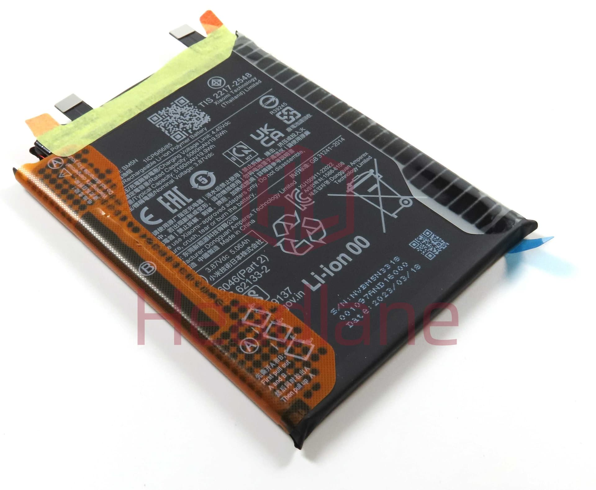 Xiaomi Poco F5 Pro BM5N 5160mAh Internal Battery - 46020000FE1G - Xiaomi Replacement Part