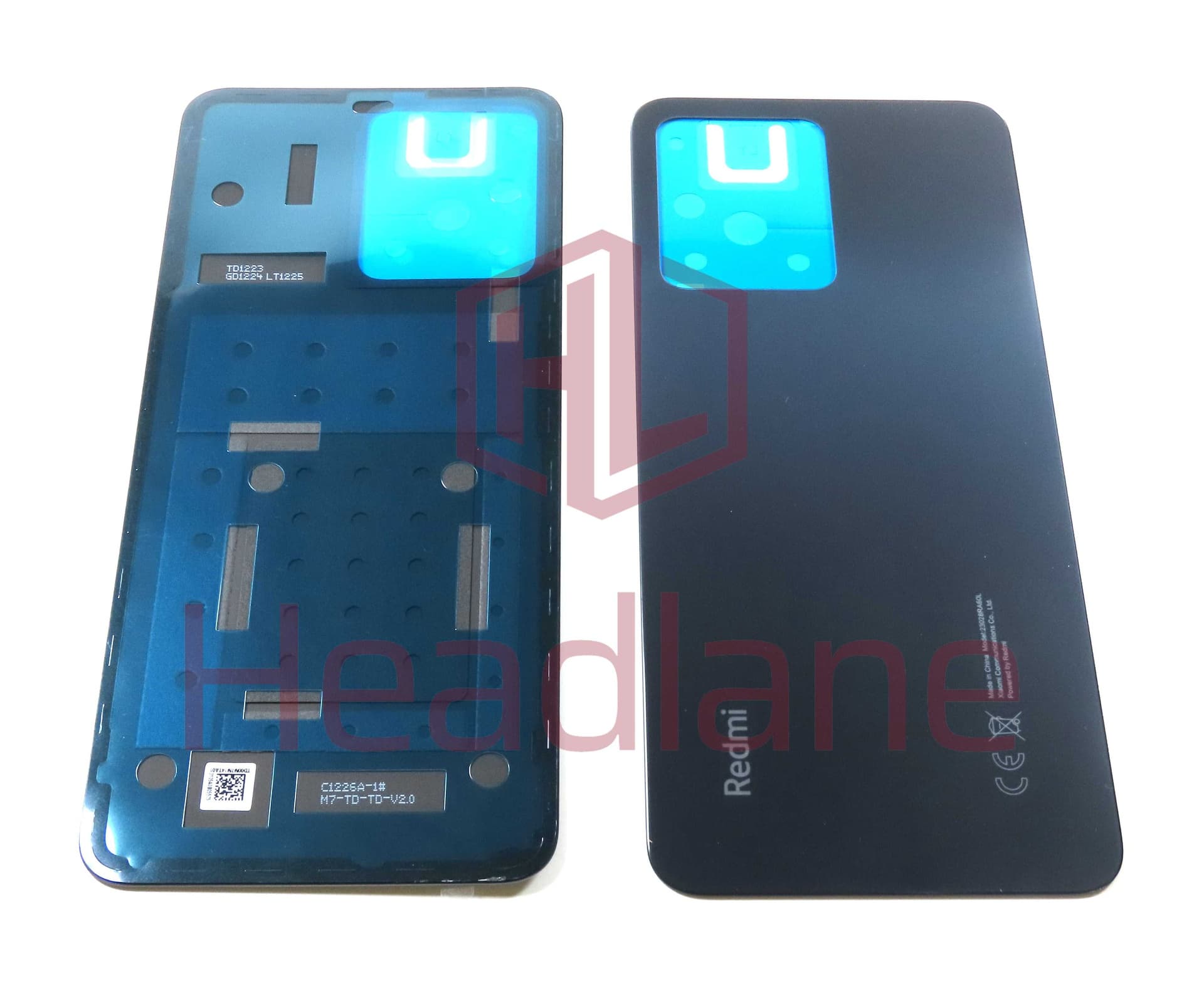 Xiaomi Redmi Note 12 4G Back / Battery Cover - Black - 1610111001054A - Xiaomi Replacement Part