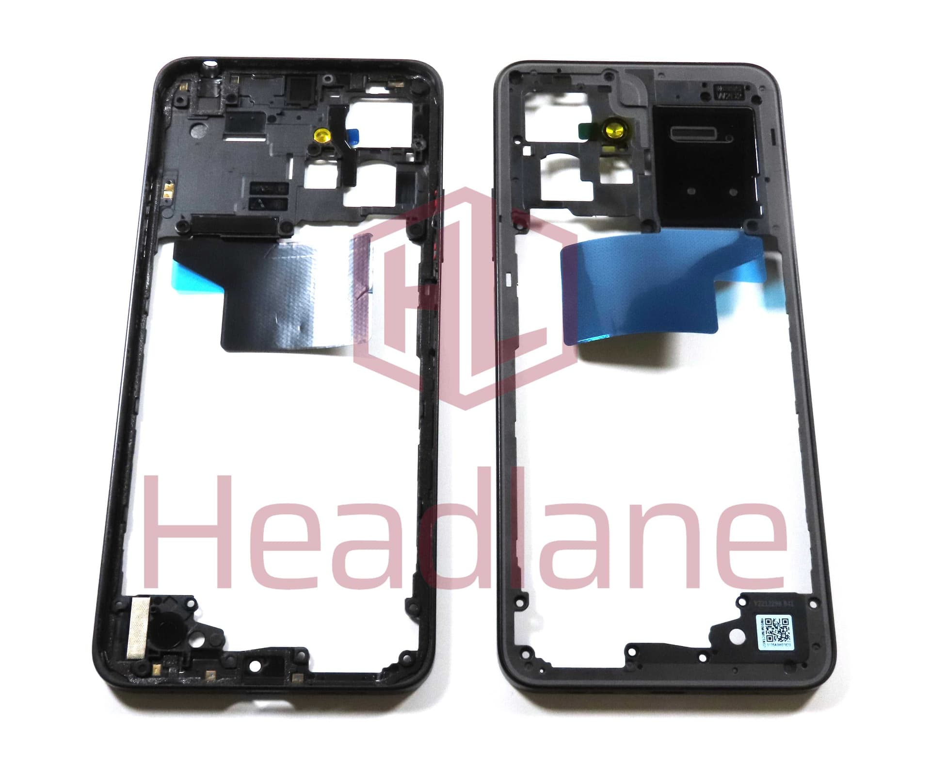 Xiaomi Redmi Note 12 4G Middle Cover / Chassis - Black - 1610110000390A - Xiaomi Replacement Part