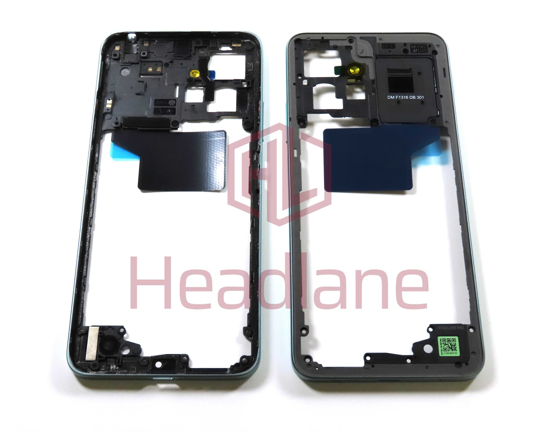 Xiaomi Redmi Note 12 4G Middle Cover / Chassis - Green (NFC Version) - 1610110000481A - Xiaomi Replacement Part