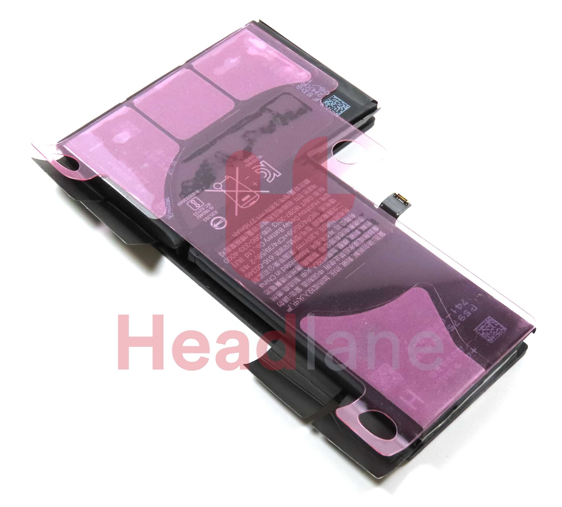 iPhone X 2716mAh Internal Battery + Adhesive / Sticker - 616-00346 - Unknown Replacement Part