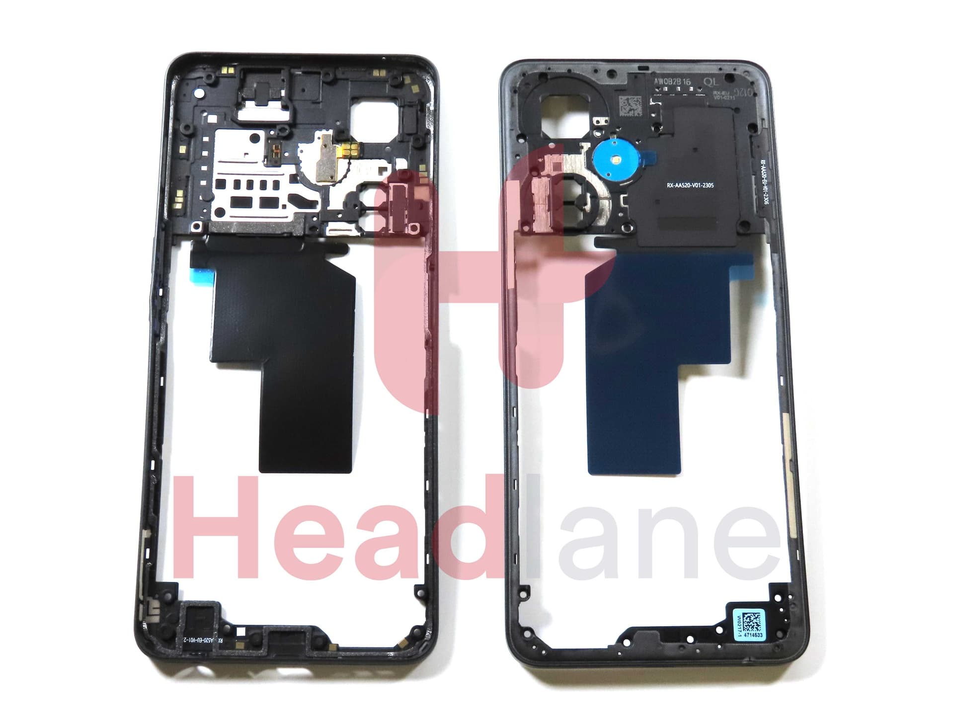 OnePlus Nord CE 3 Lite Middle Cover / Chassis - Grey - 1071101382 - OnePlus Replacement Part