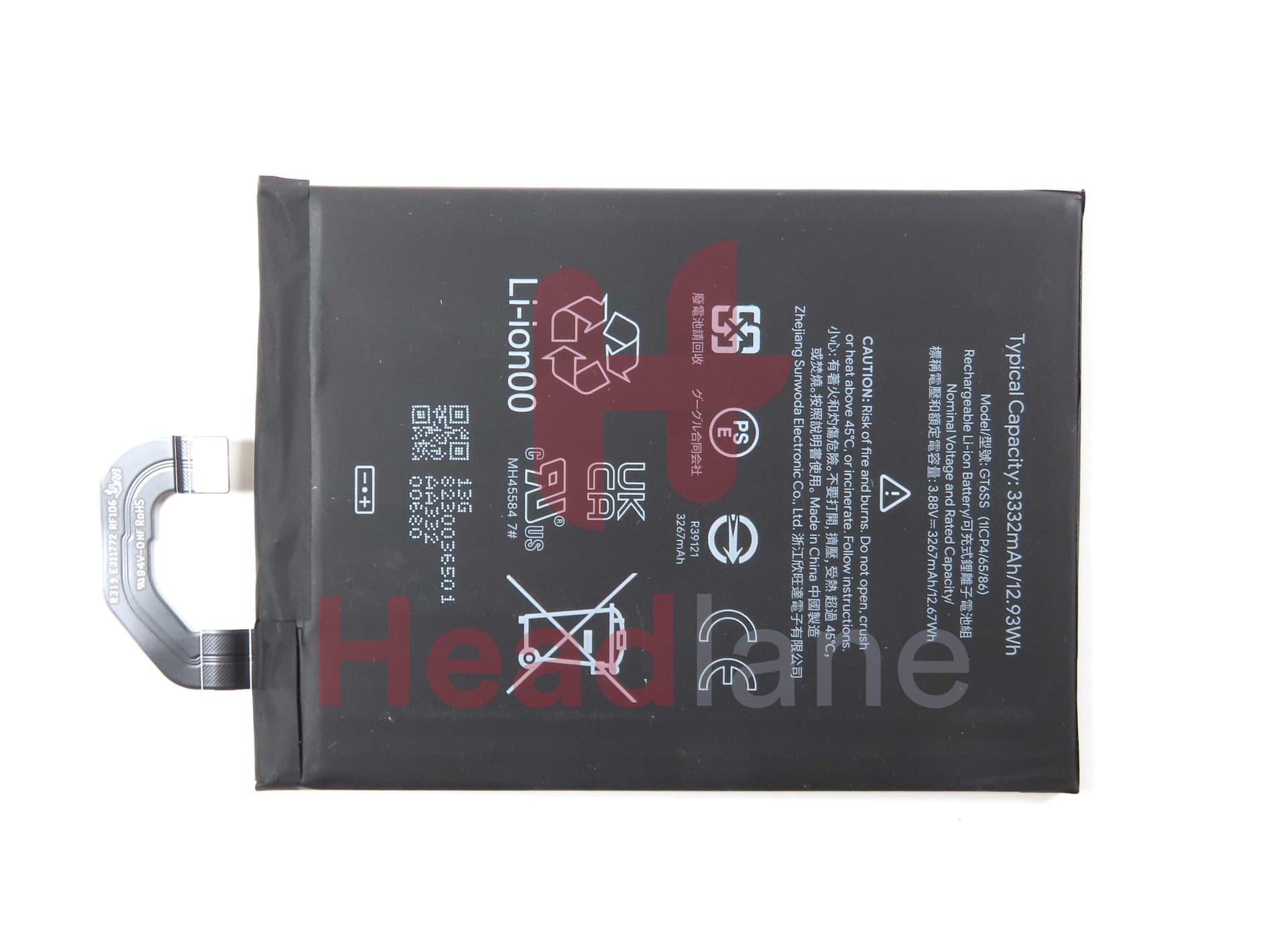 Google Pixel Fold GT6SS 3332mAh Internal Battery - G949-00415-01 - Google Replacement Part