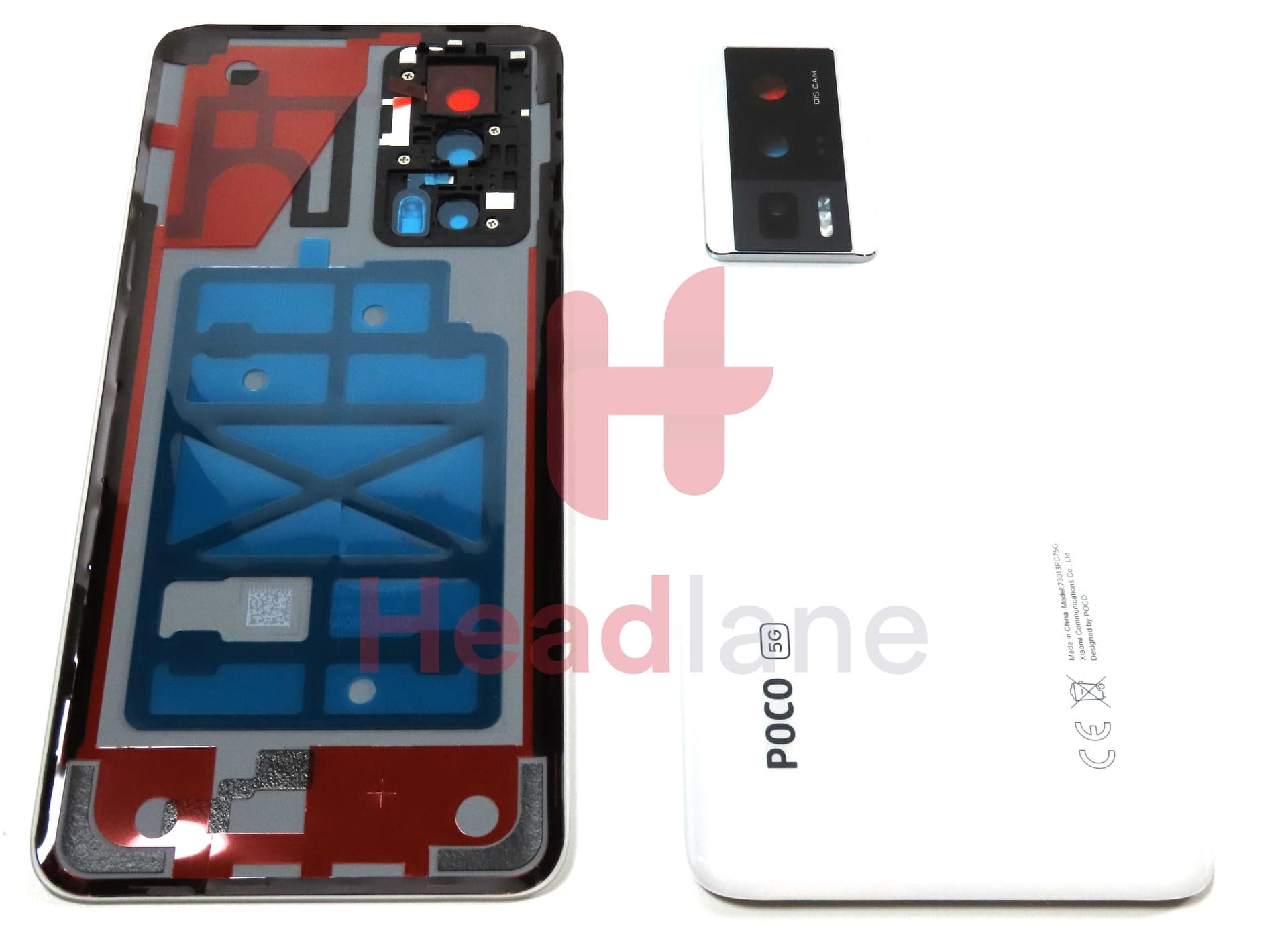 Xiaomi Poco F5 Pro Back / Battery Cover - White - 560018M11A00 - Xiaomi Replacement Part