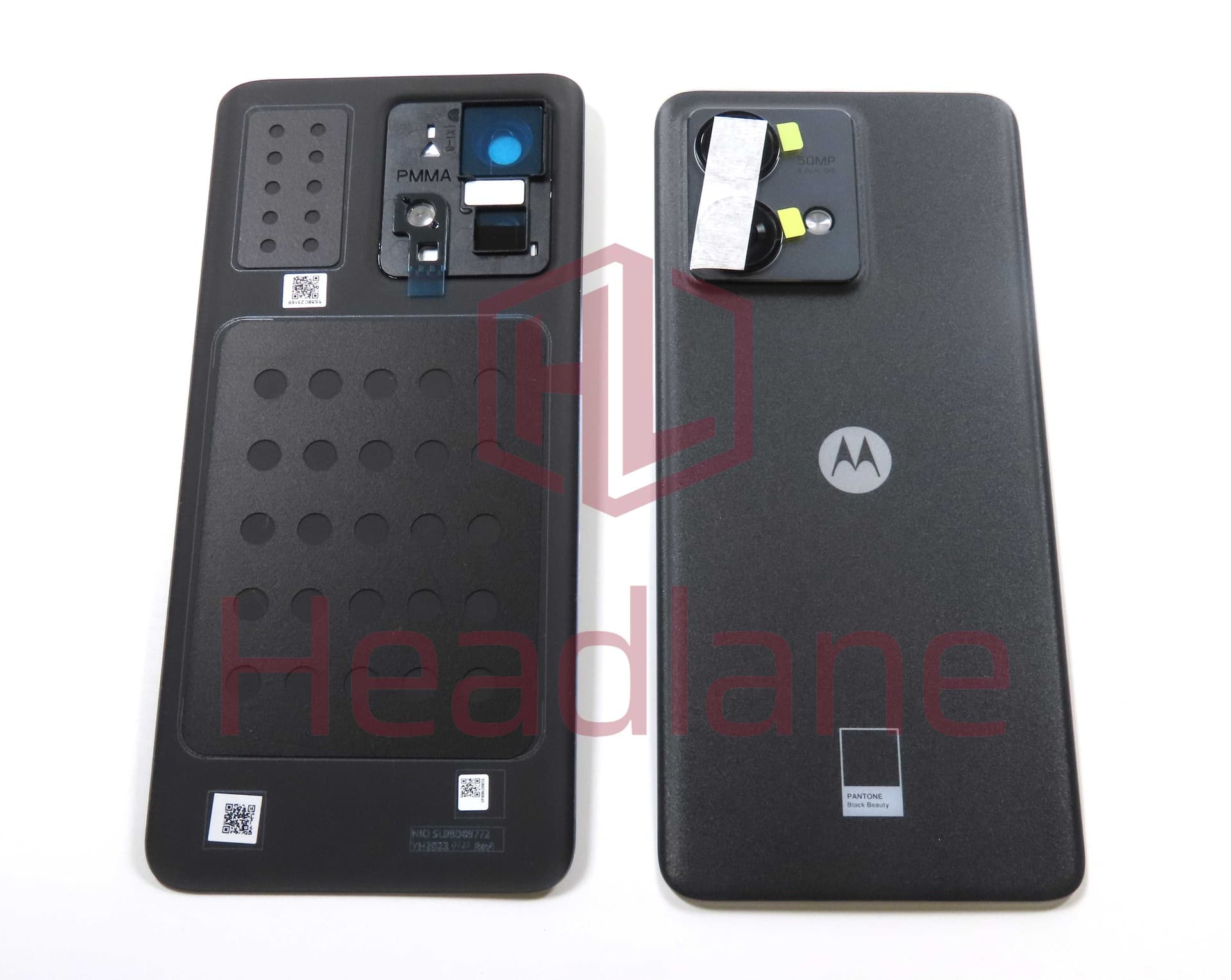 Motorola XT2307 Edge 40 Neo Back / Battery Cover - Black Beauty - 5S58C23168 - Lenovo / Motorola Replacement Part
