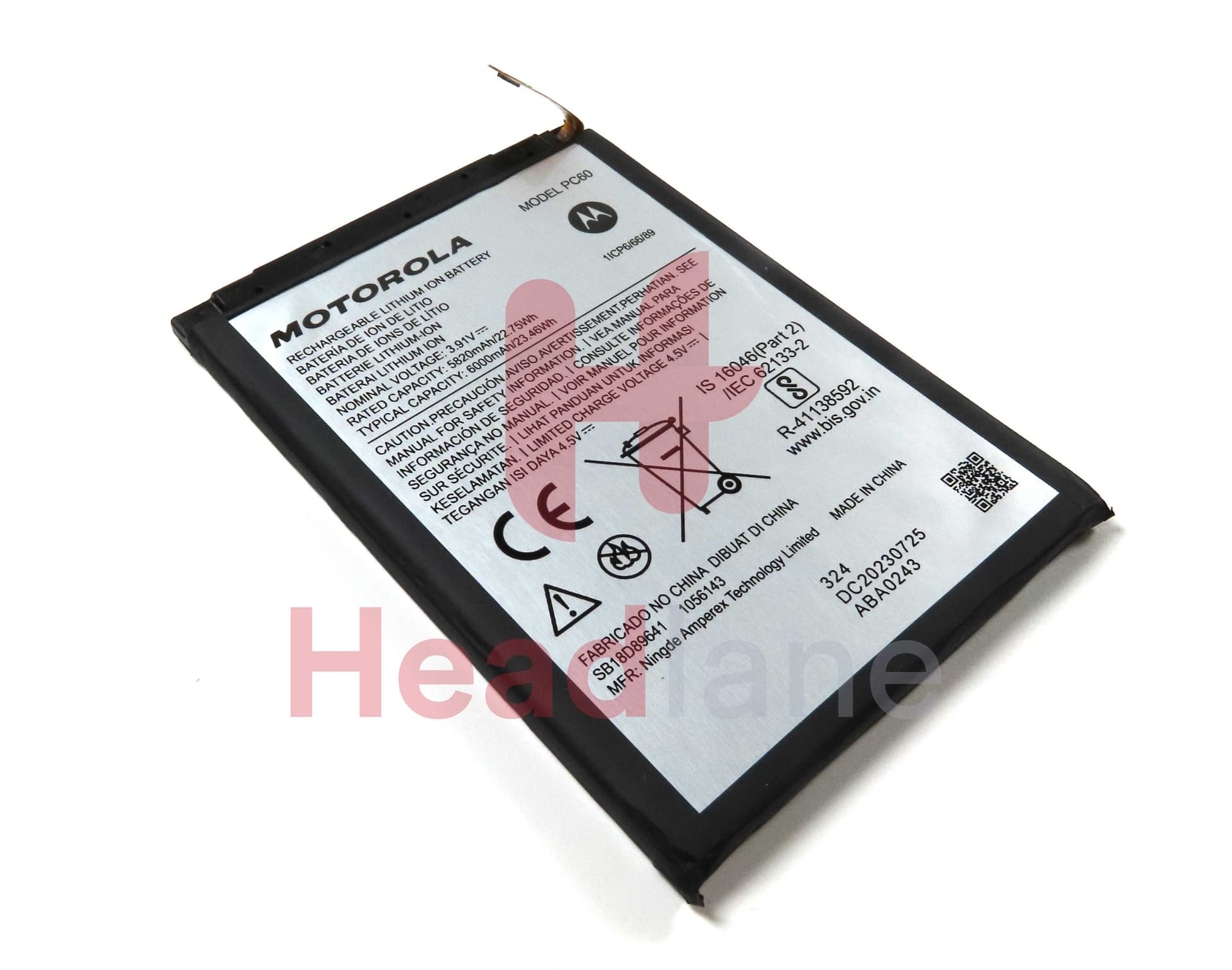 Motorola XT2343 G54 PC60 6000mAh Internal Battery - SB18D89641 - Lenovo / Motorola Replacement Part