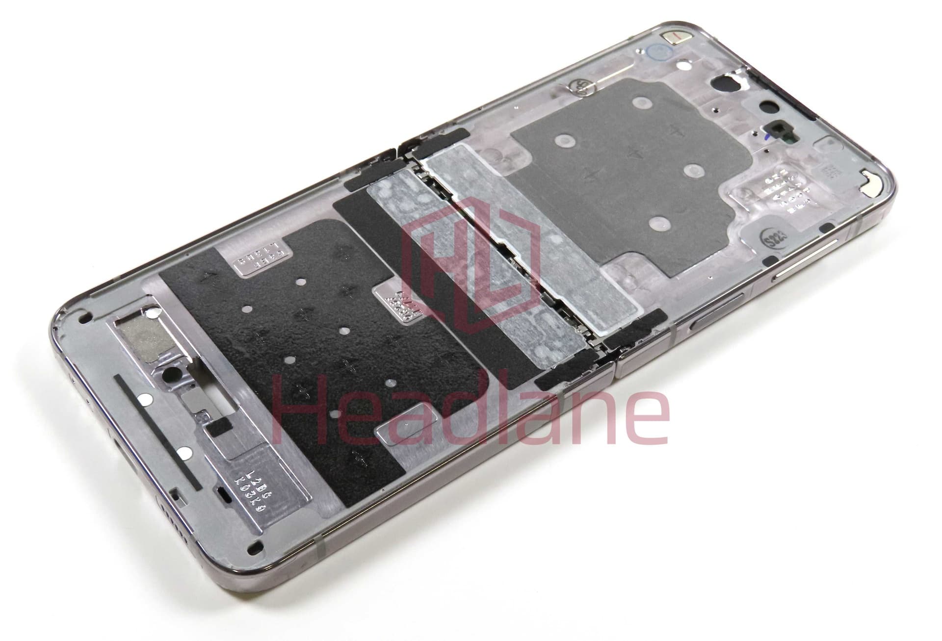 Samsung SM-F721 Galaxy Z Flip4 5G Display Frame + Battery - Silver - GH82-33086F - Samsung Replacement Part