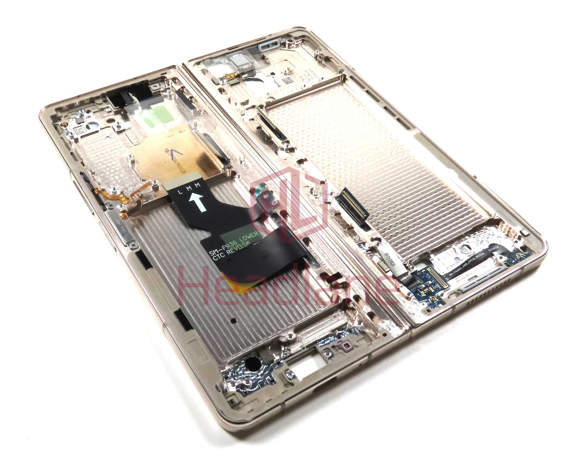 Samsung SM-F936 Galaxy Z Fold4 5G Display Frame - Beige - GH82-33081C - Samsung Replacement Part