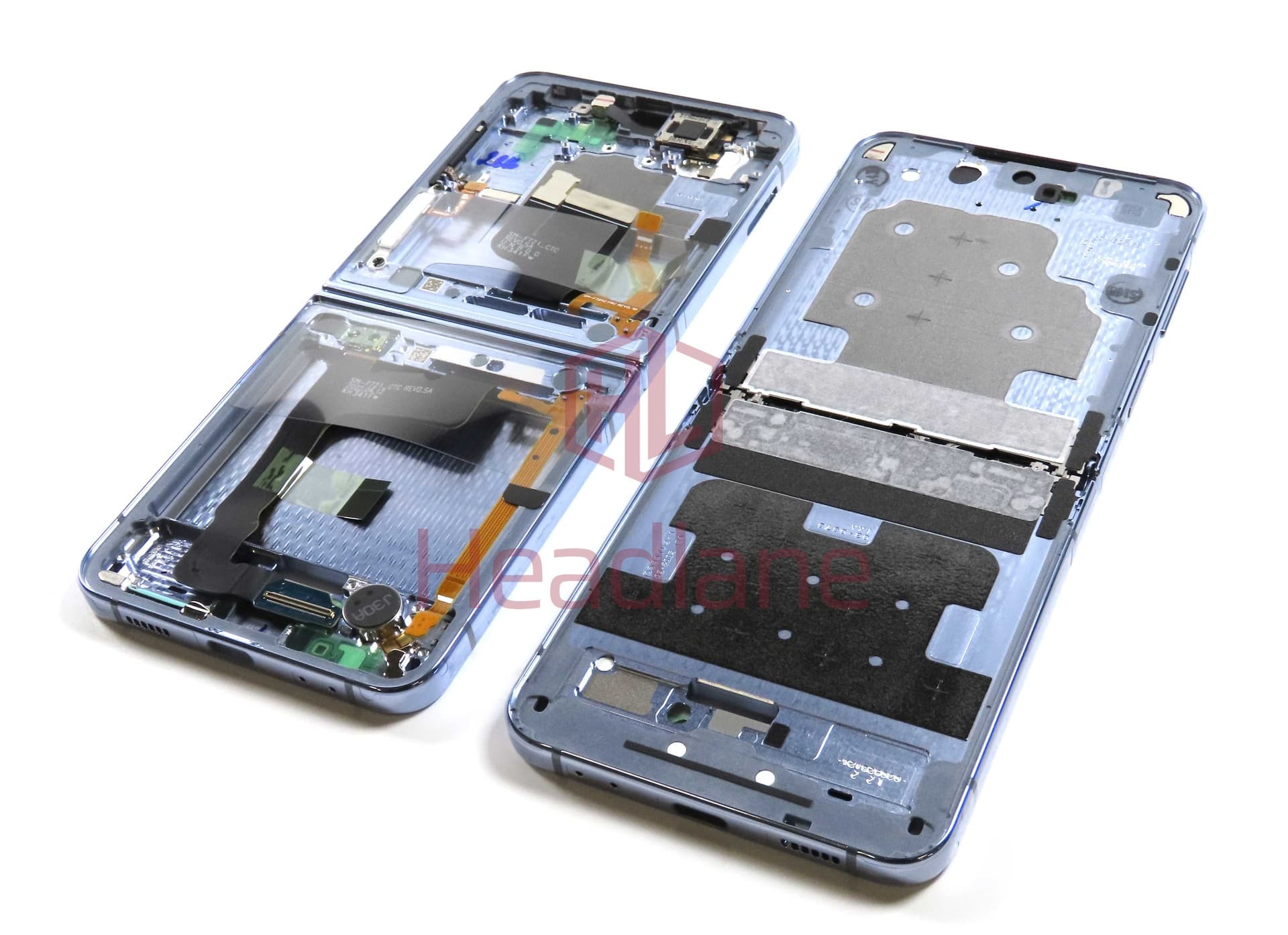 Samsung SM-F721 Galaxy Z Flip4 5G Display Frame - Blue - GH82-32901D - Samsung Replacement Part