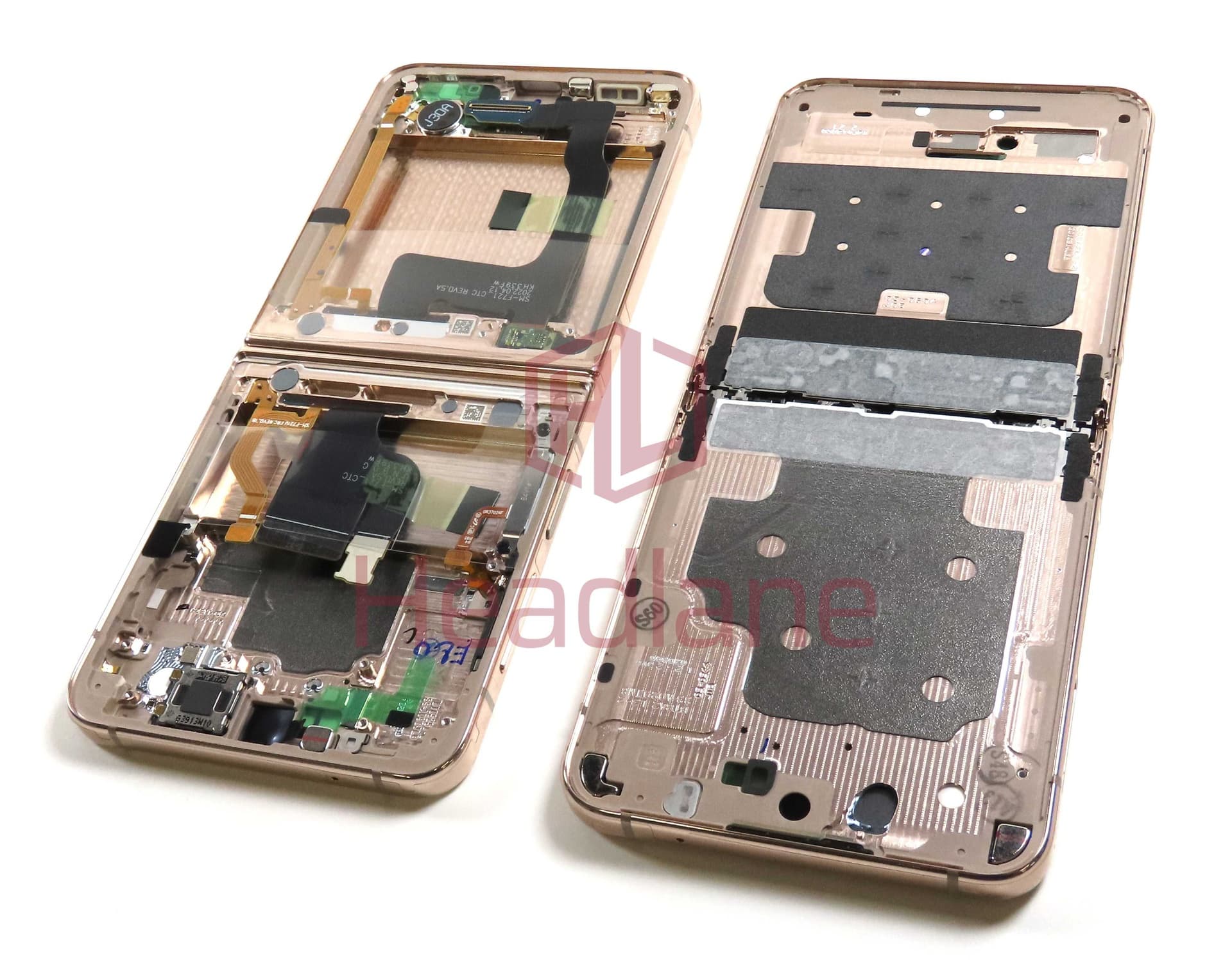 Samsung SM-F721 Galaxy Z Flip4 5G Display Frame - Pink Gold - GH82-32901C - Samsung Replacement Part