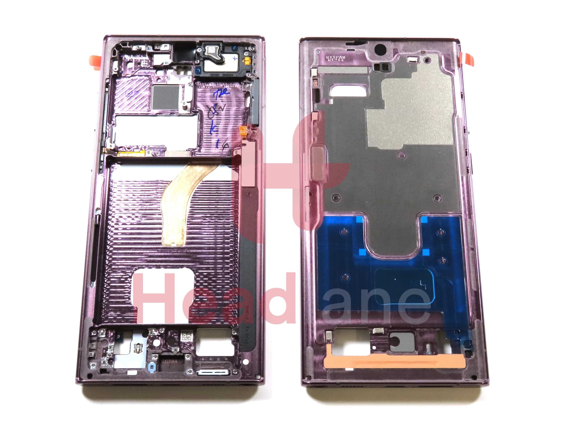 Samsung SM-S908 Galaxy S22 Ultra Display Frame - Burgundy - GH96-14953B - Samsung Replacement Part