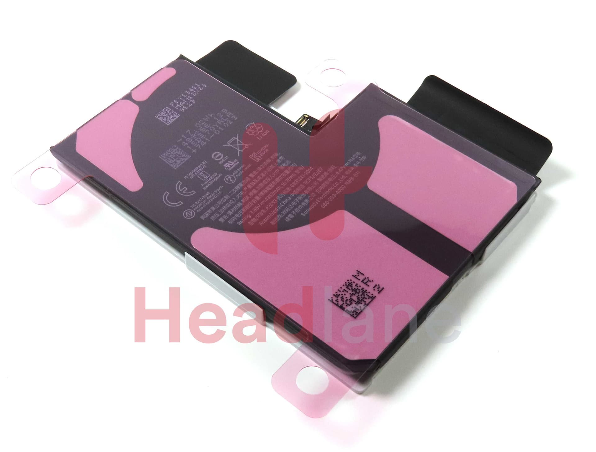 iPhone 13 Pro Max 4352mAh Internal Battery + Screws + Adhesive / Sticker - 661-22294 - Unknown Replacement Part