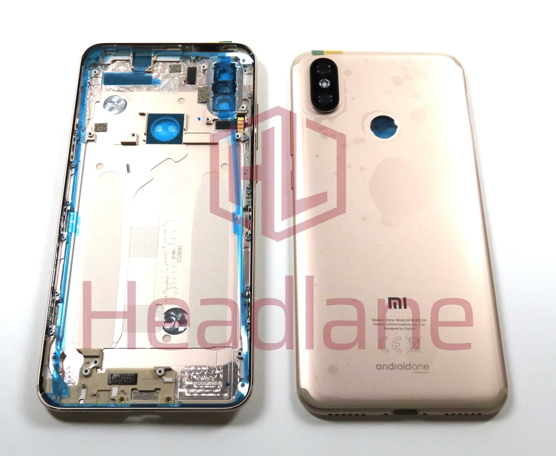 Xiaomi Mi A2 Back / Battery Cover - Gold - 5602200520B6 - Xiaomi Replacement Part