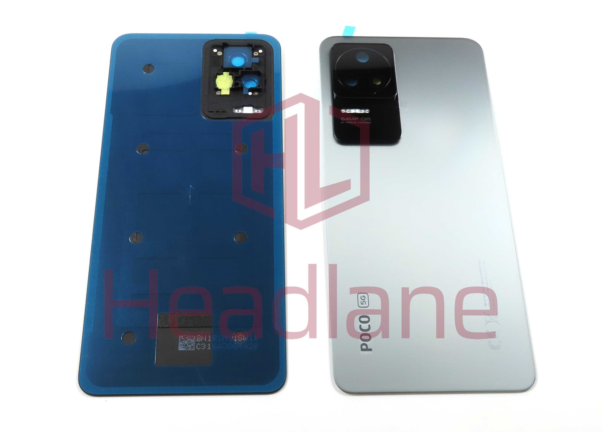 Xiaomi Poco F4 Back / Battery Cover - Silver - 56000PL11R00 - Xiaomi Replacement Part