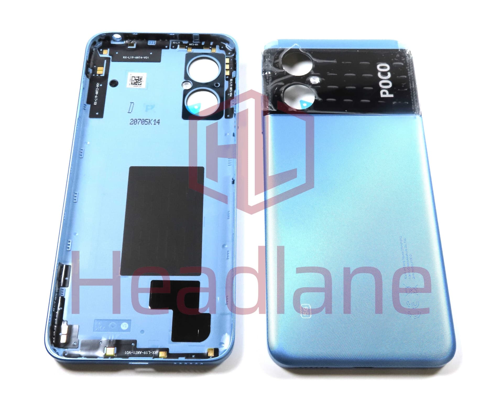 Xiaomi Poco M4 5G Back / Battery Cover - Blue - 55050001ZD9X - Xiaomi Replacement Part