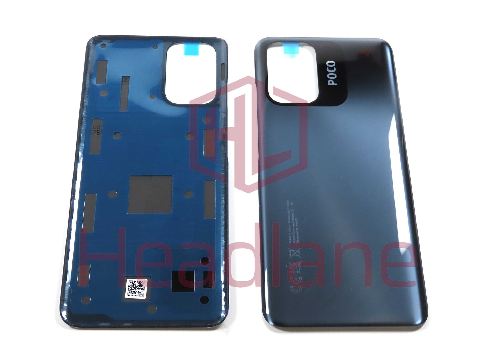 Xiaomi Poco M5S Back / Battery Cover - Black (UKCA) - 55050002LC9T - Xiaomi Replacement Part