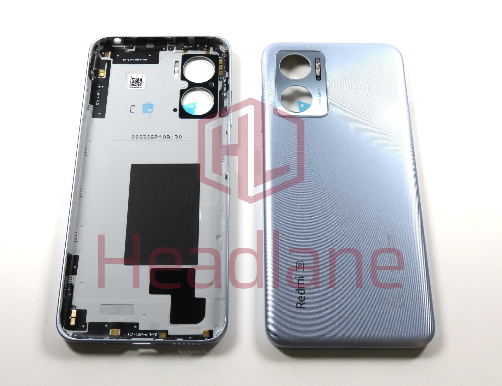 Xiaomi Redmi 10 5G Back / Battery Cover - Silver (NFC) - 55050001ZB9X - Xiaomi Replacement Part