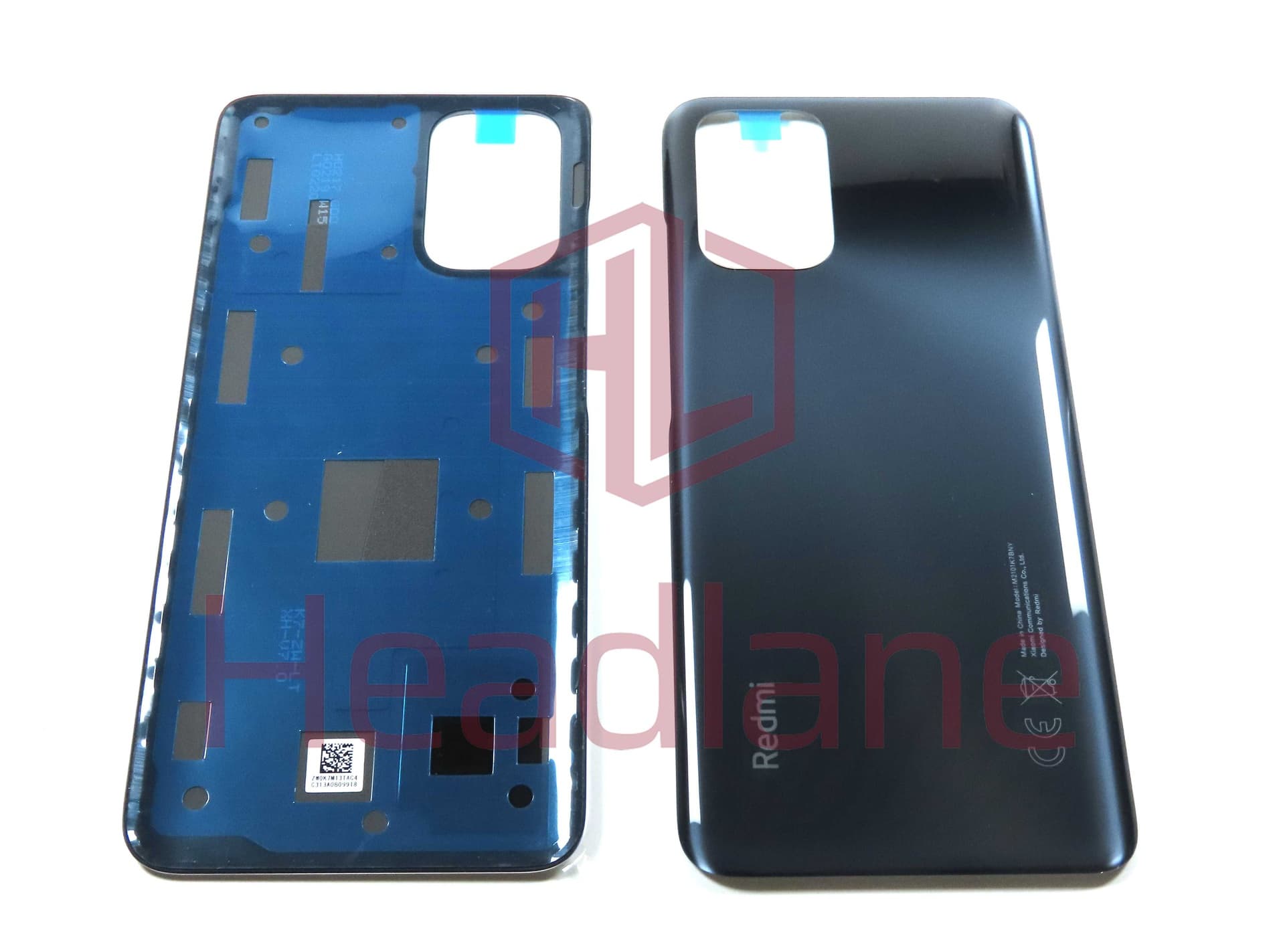 Xiaomi Redmi Note 10S Back / Battery Cover - Black (NFC) - 55050000YQ9T - Xiaomi Replacement Part