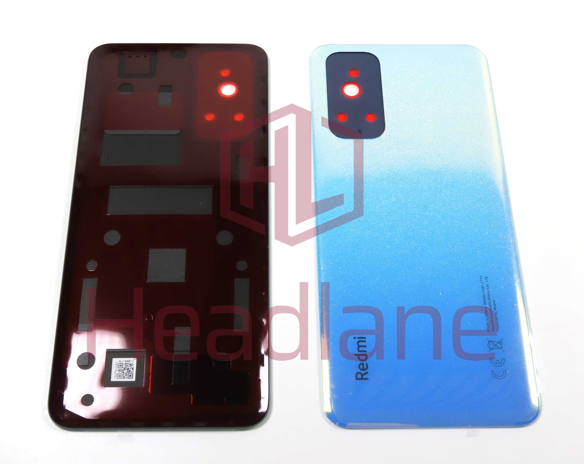 Xiaomi Redmi Note 11 Back / Battery Cover - Blue / Green (NFC) - 55050001VZ9T - Xiaomi Replacement Part