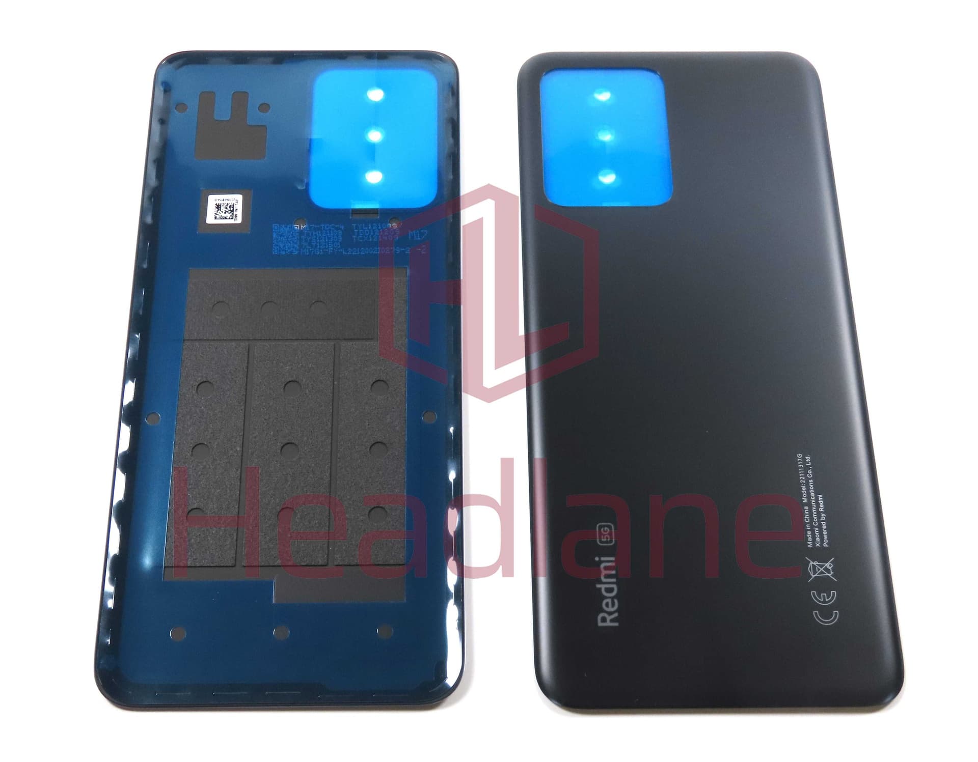 Xiaomi Redmi Note 12 5G Back / Battery Cover - Black - 1610111000717C - Xiaomi Replacement Part