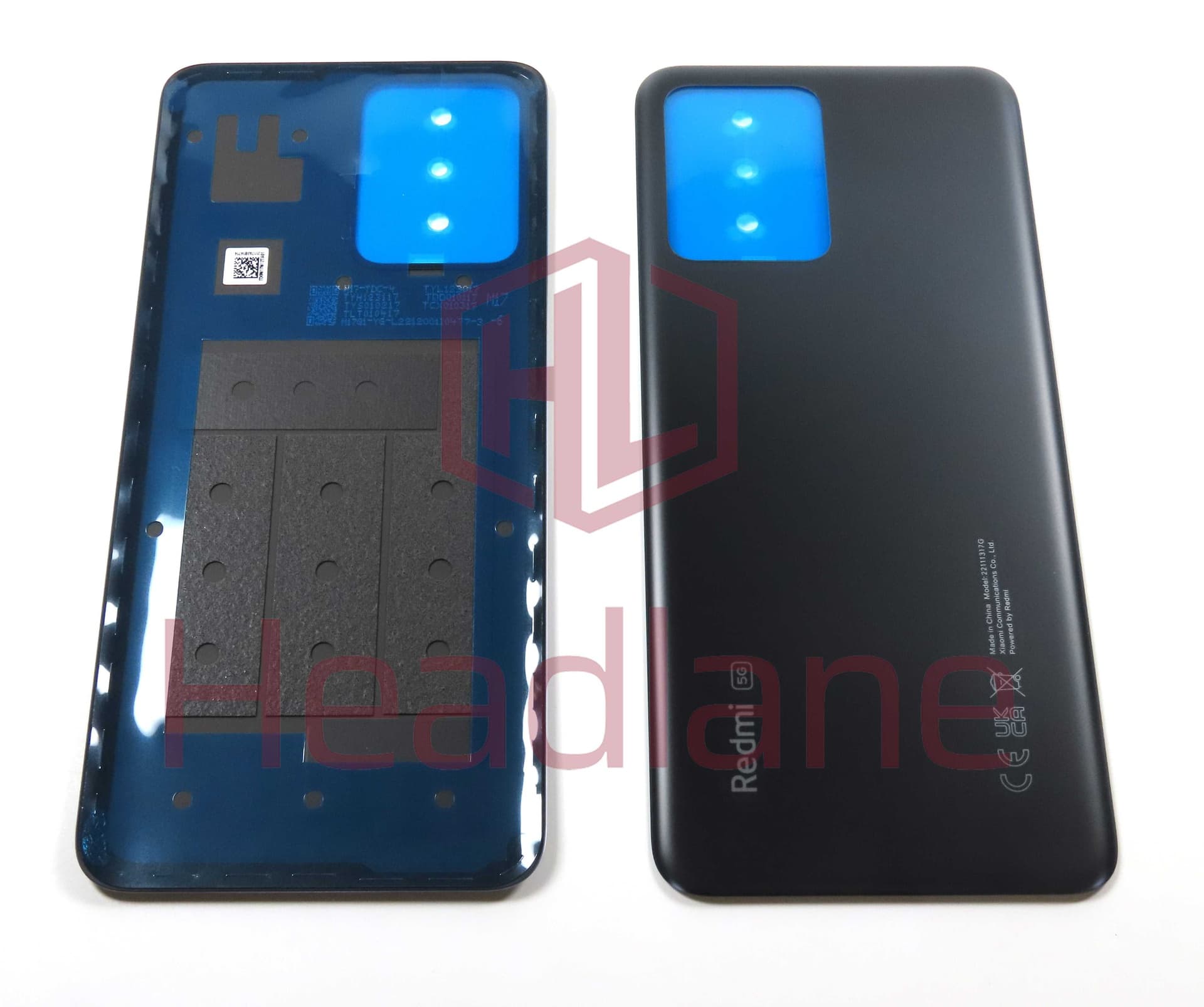 Xiaomi Redmi Note 12 5G Back / Battery Cover - Black (UKCA) - 1610111000720C - Xiaomi Replacement Part