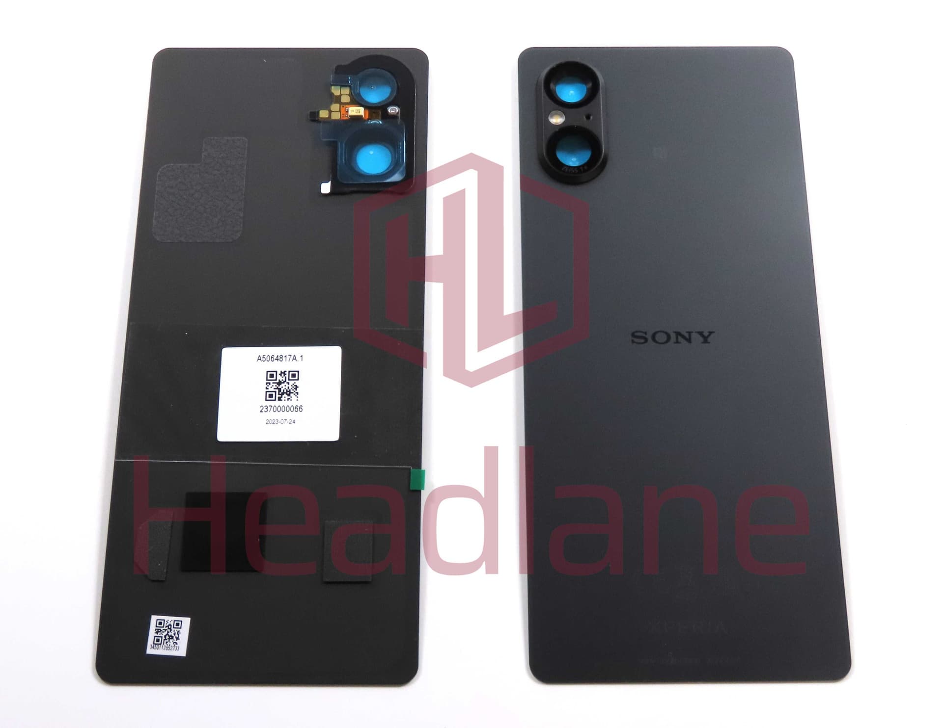 Sony XQ-DE54 Xperia 5 V Back / Battery Cover - Black - A5064817A - Sony Replacement Part