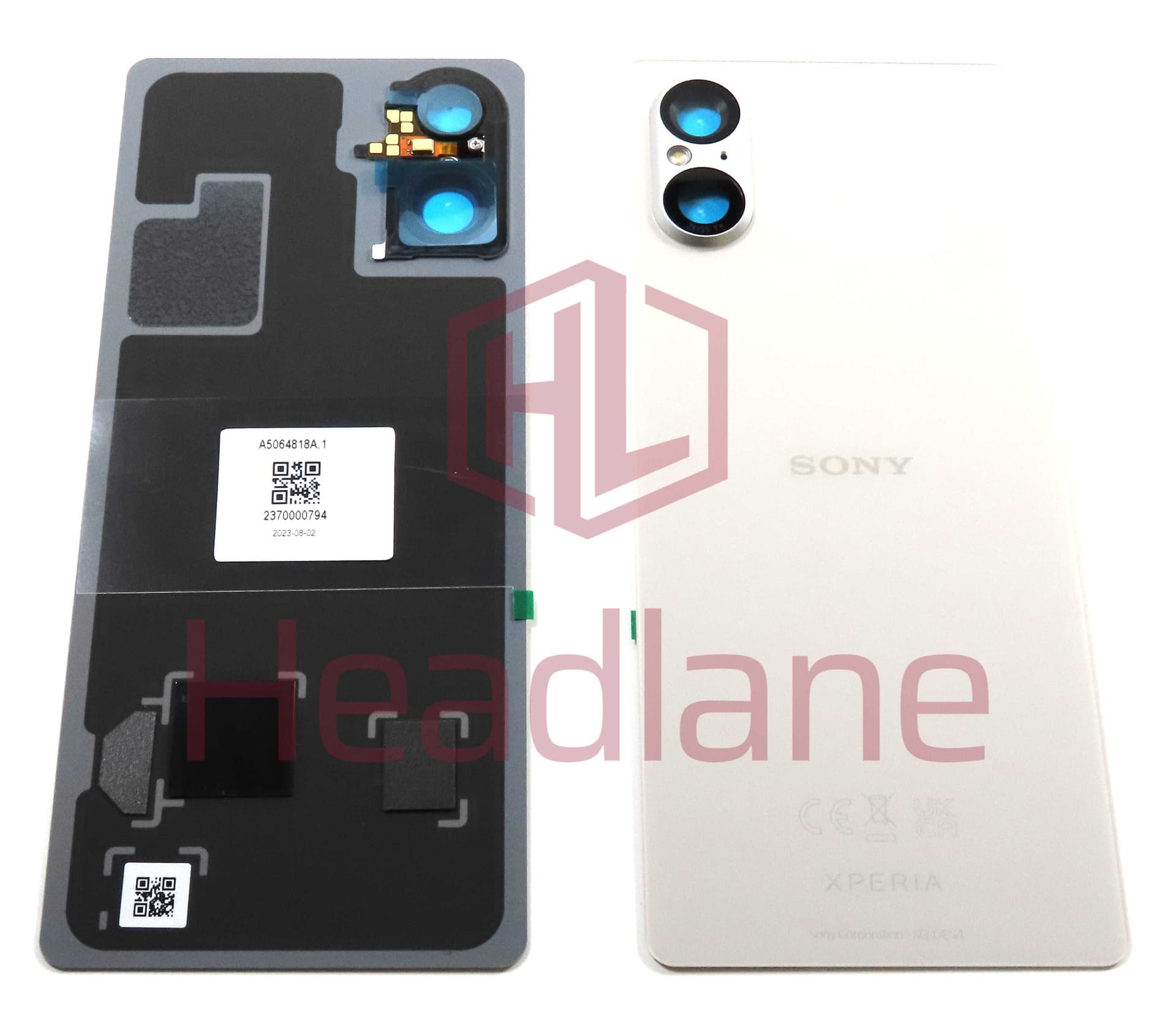Sony XQ-DE54 Xperia 5 V Back / Battery Cover - Silver - A5064818A - Sony Replacement Part