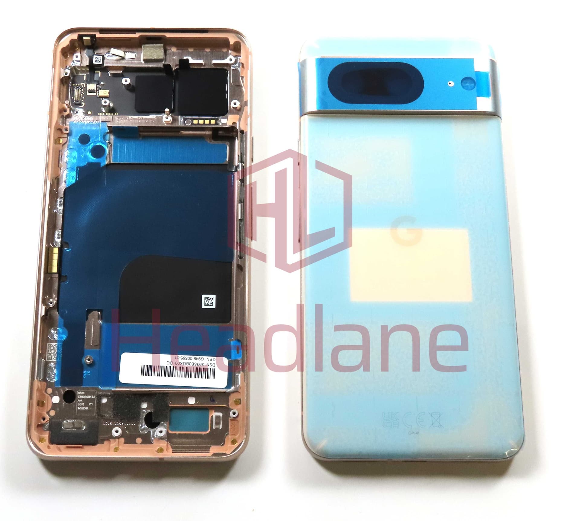 Google Pixel 8 Back / Battery Cover - Pink / Rose - G949-00565-01 - Google Replacement Part