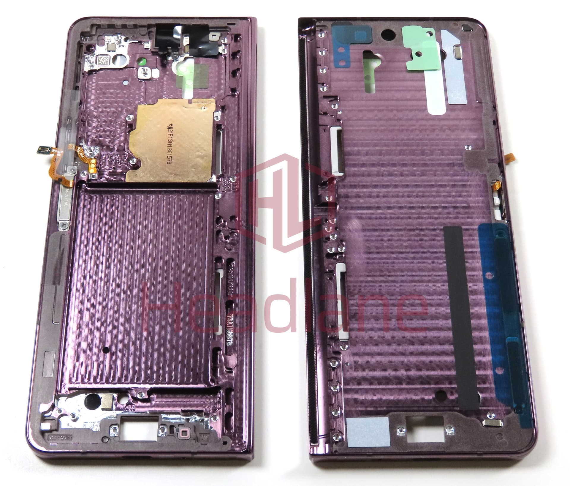 Samsung SM-F936 Galaxy Z Fold4 5G Front Frame - Burgundy - GH96-15492D - Samsung Replacement Part