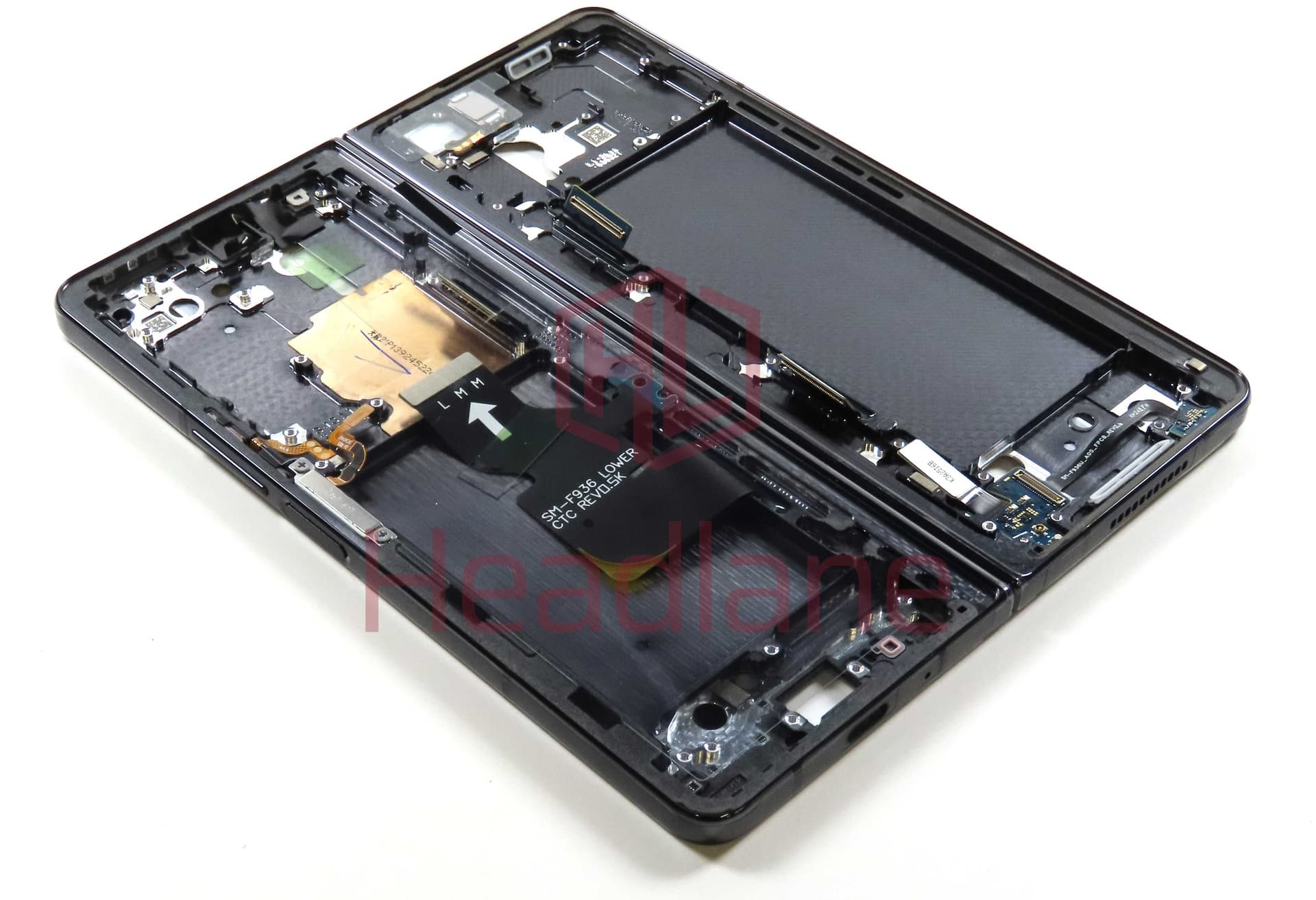 Samsung SM-F936 Galaxy Z Fold4 5G Display Frame - Phantom Black - GH82-33081A - Samsung Replacement Part