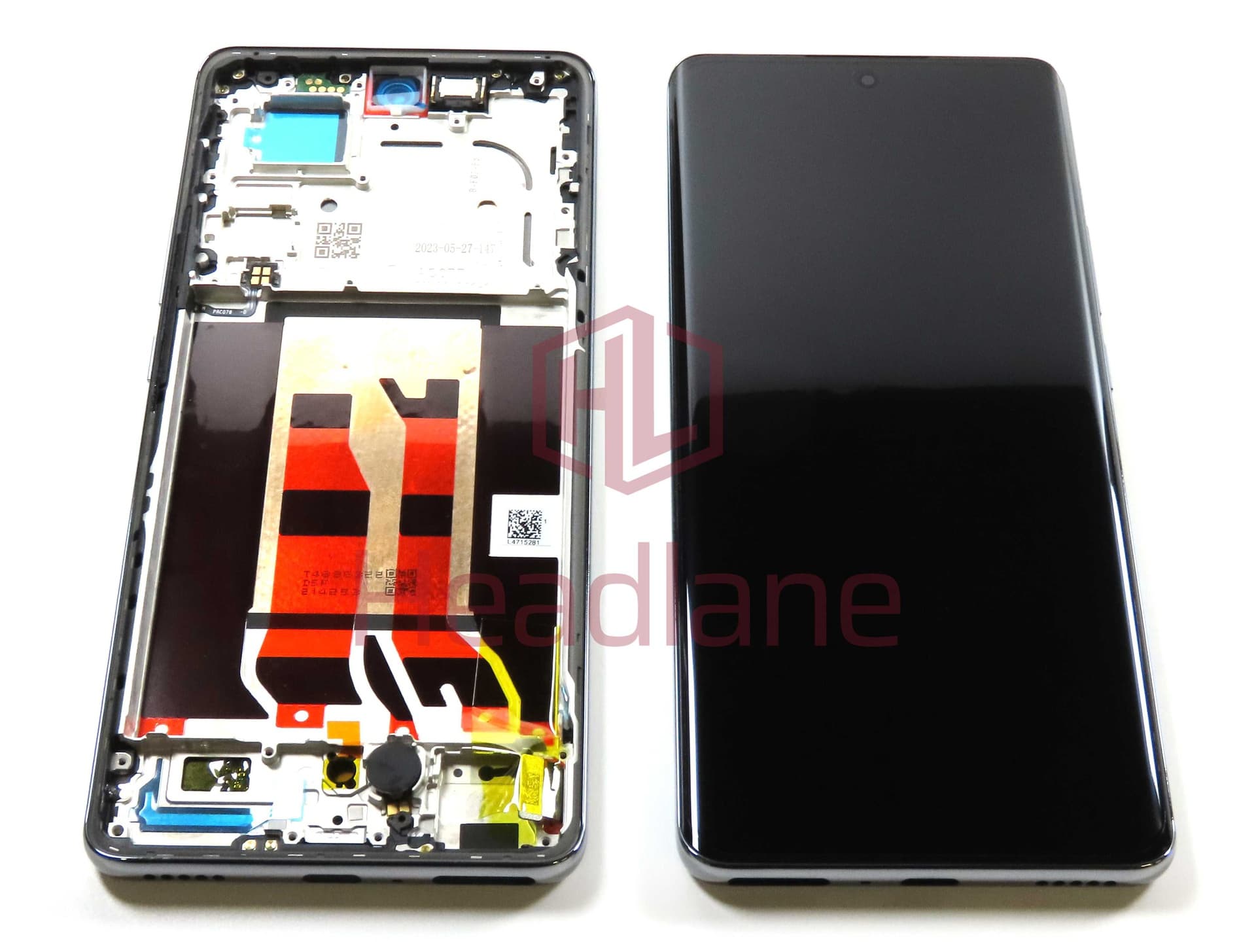 Oppo CPH2525 CPH2541 Reno10 Pro 5G LCD Display / Screen + Touch - Grey - 621029000057 - Oppo Replacement Part