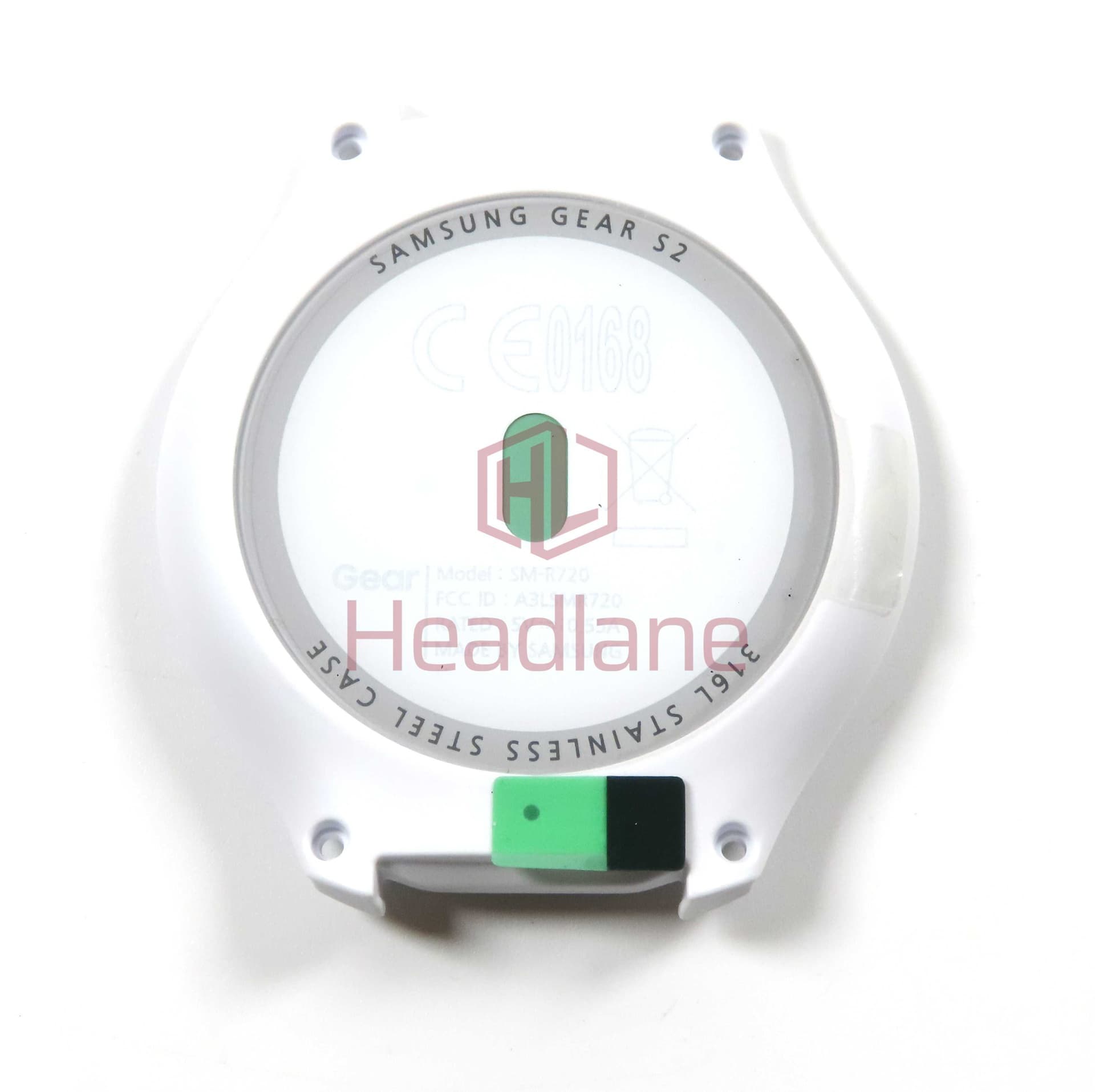 Samsung SM-R720 Galaxy Gear S2 Back / Rear Cover - White - GH82-10837B - Samsung Replacement Part