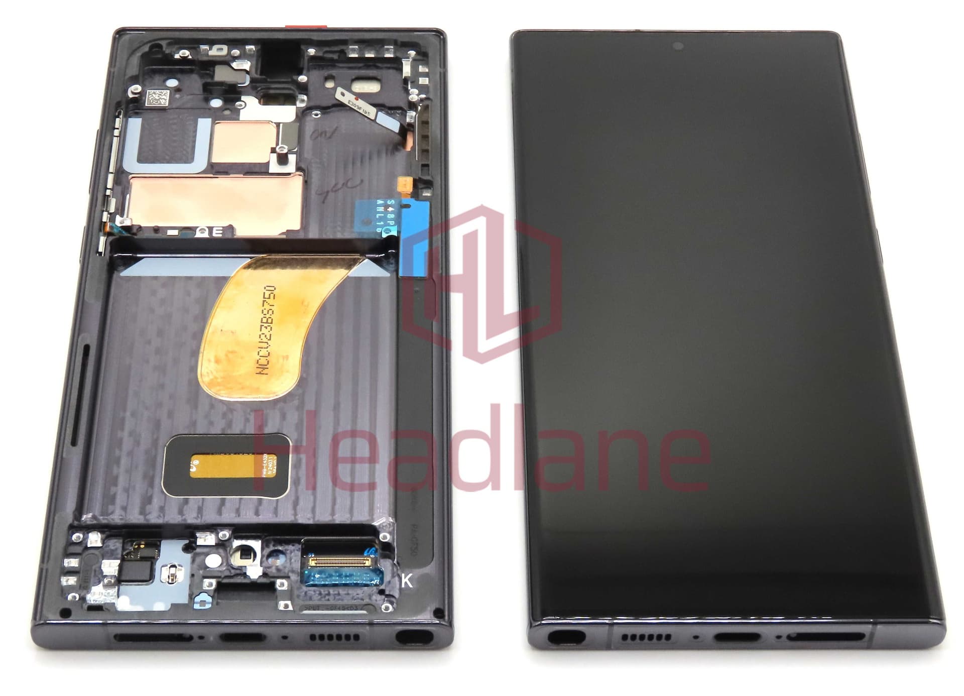 Samsung SM-S918 Galaxy S23 Ultra LCD Display / Screen + Touch - Black (With Frame - Self Assembled) - GH82-30466A-SA - Samsung Replacement Part